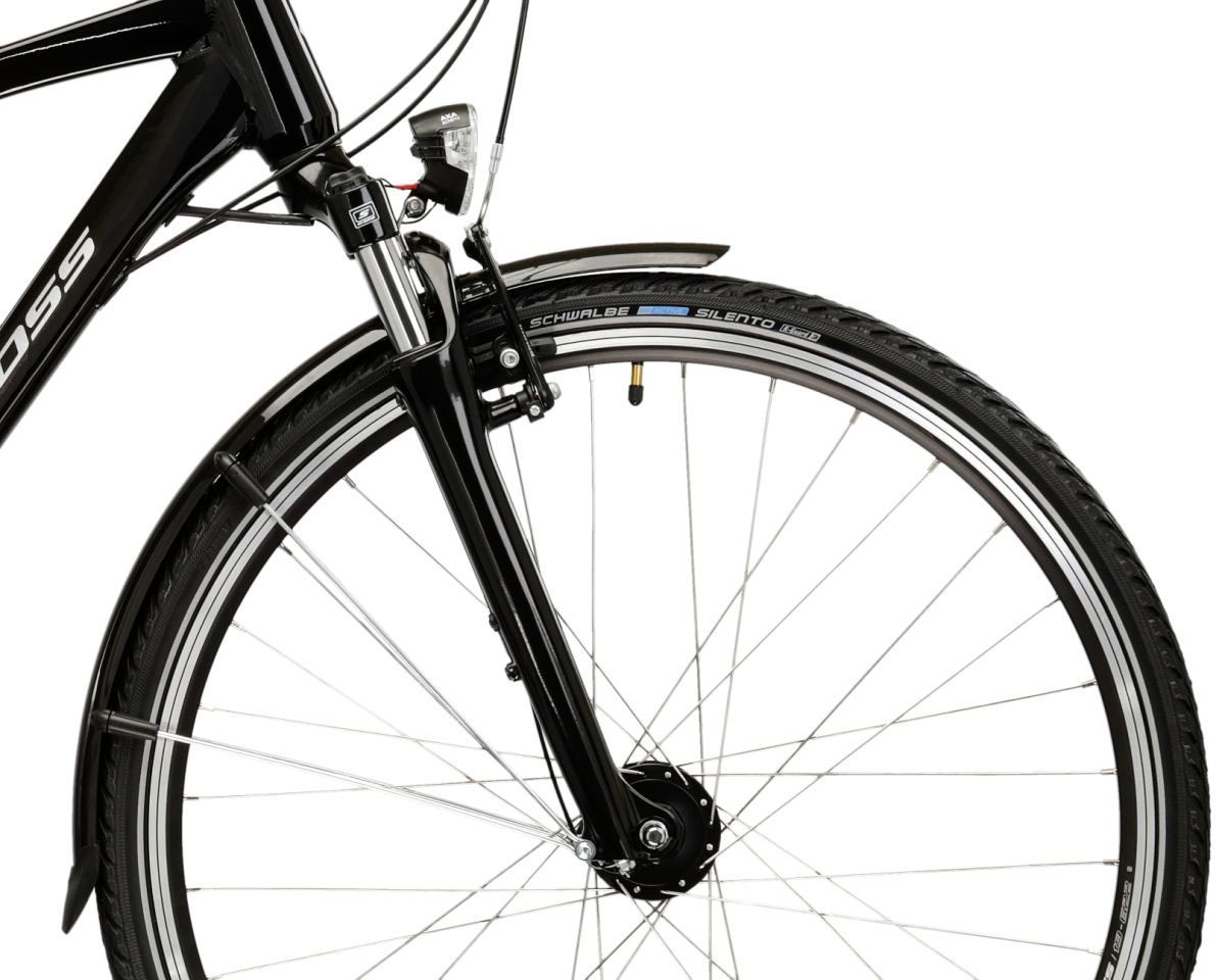 Kross Trekkingrad »Herren-Trekkingrad 28" Berg TR 5.0 Schwarz 24 Gänge« 24 Gang Shimano ACERA M3020 Schaltwerk Kettenschaltung