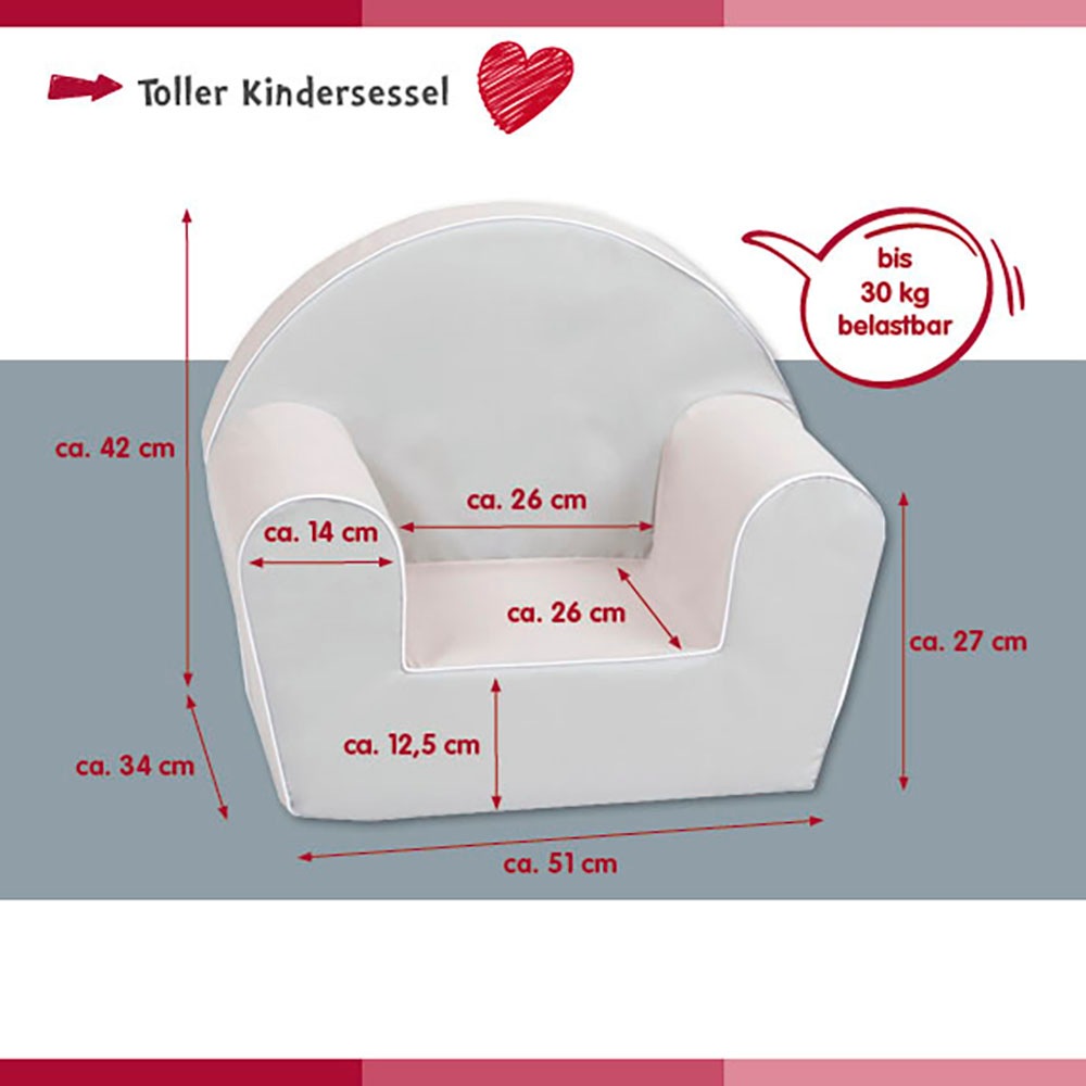 Knorrtoys® Sessel »Baby Treflik«, für Kinder; Made in Europe