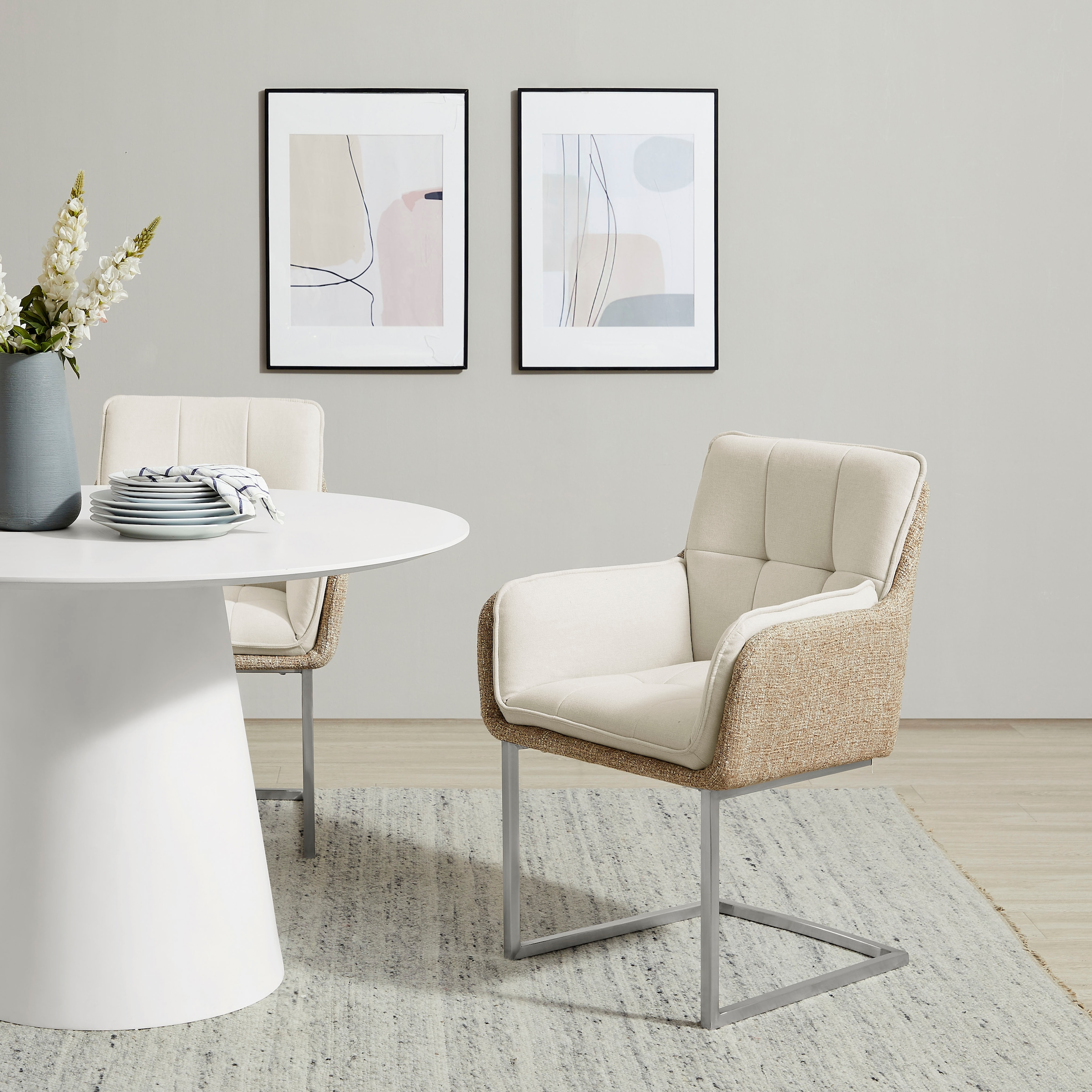 PLACES OF STYLE Esszimmerstuhl »Durham, TOPSELLER!, 1 Esszimmerstuhl in modernem Design, Sitz und Rücken gepolstert