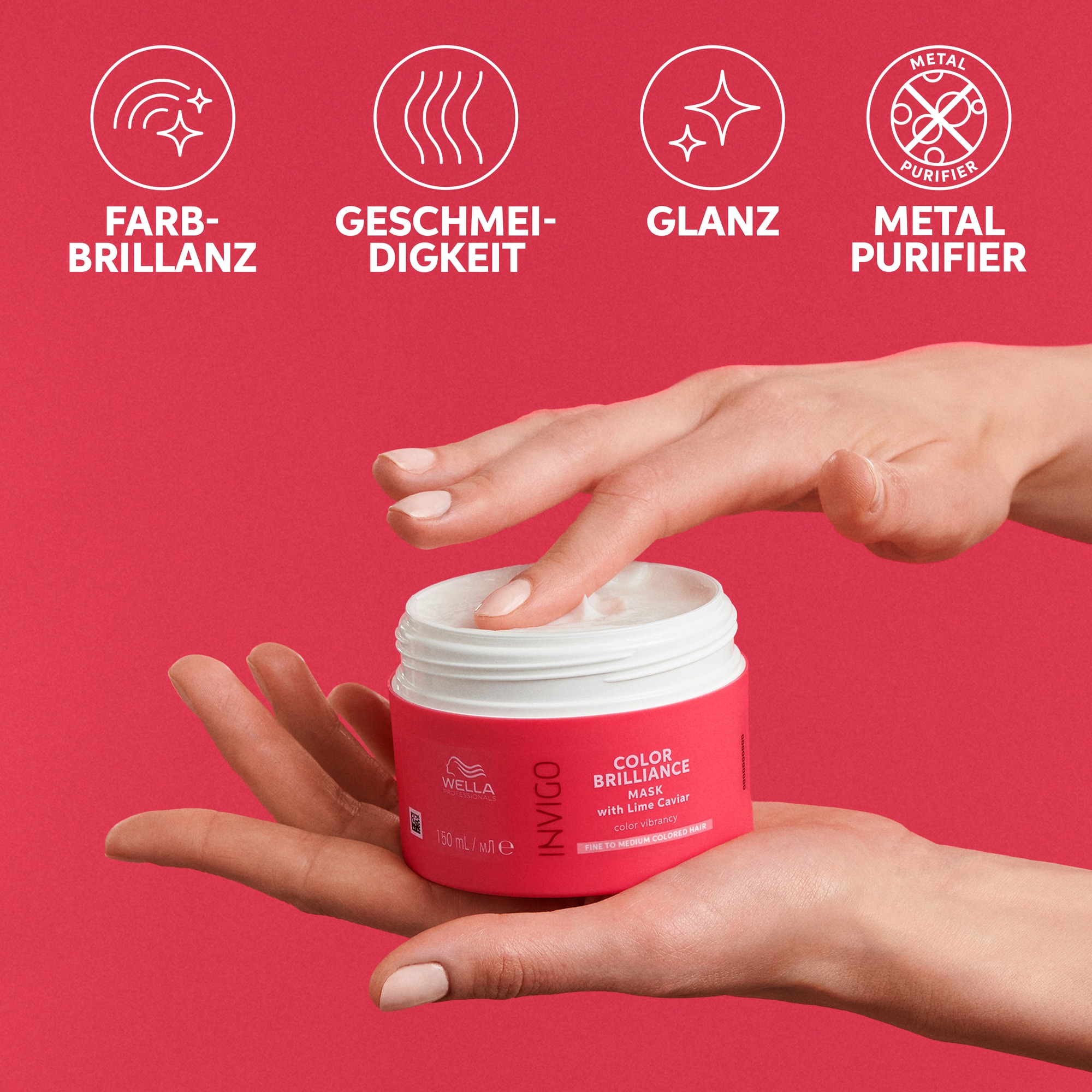 Wella Professionals Haarmaske »Color Brilliance Mask fein« intensiver Farbschutz, verstärkt Glanz, pflegend