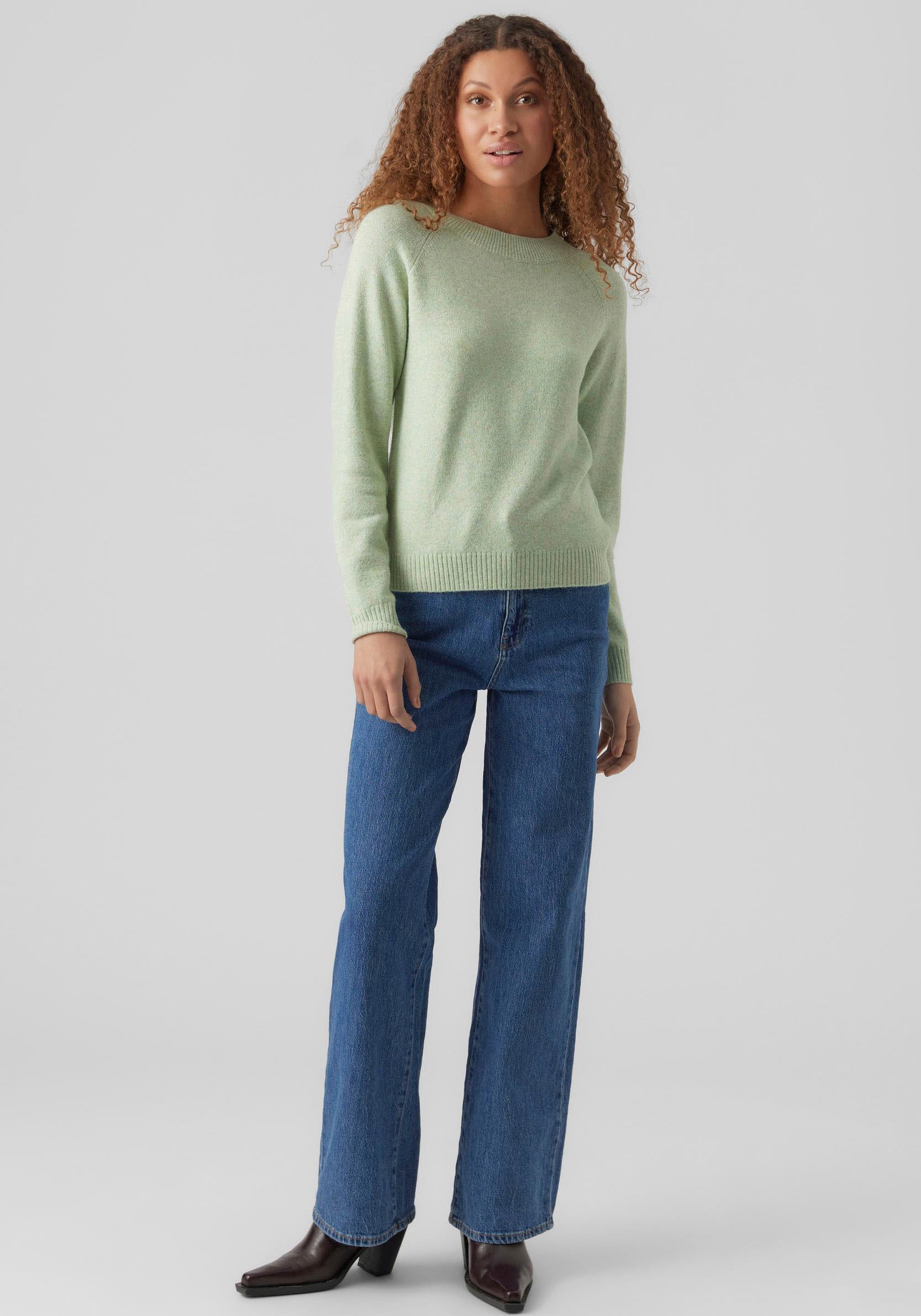 Vero Moda Rundhalspullover »VMDOFFY LS O-NECK BLOUSE GA NOOS«