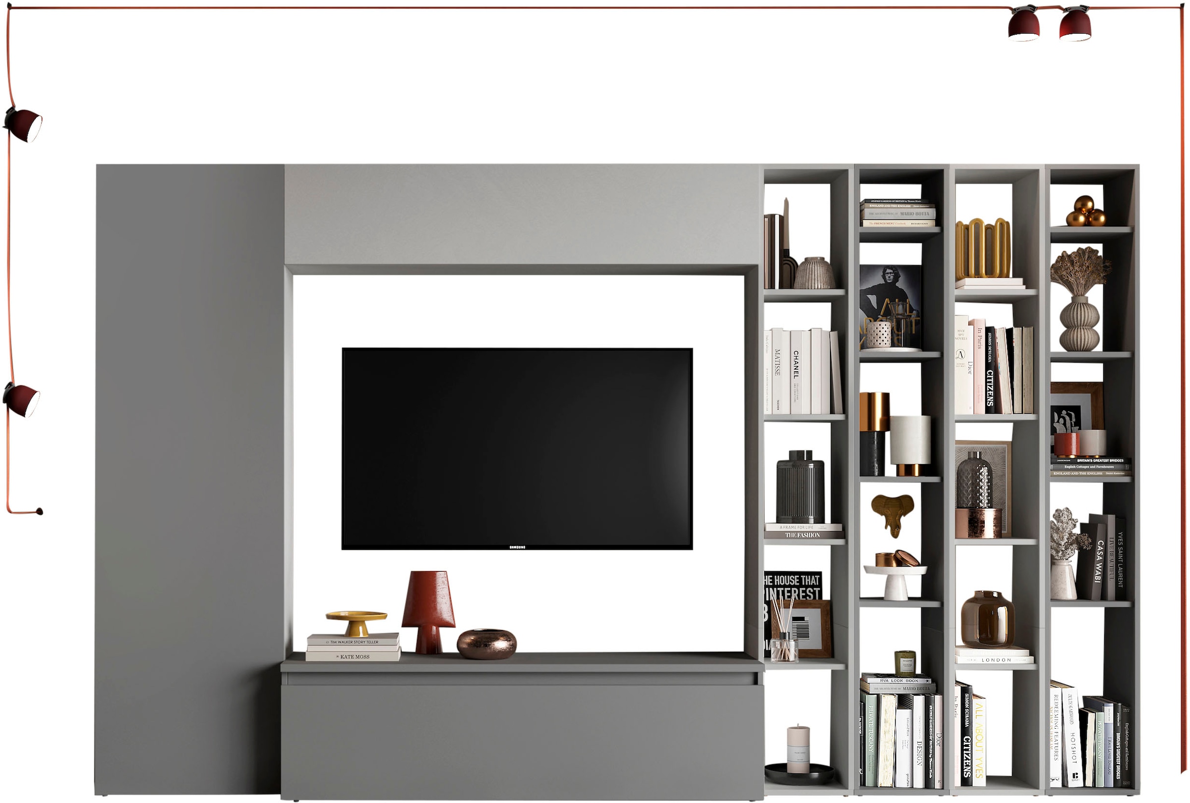 INOSIGN Wohnwand »INFINITY, 7tlg. Breite 305 cm, Schrankwand, Anbauwand« 7 günstig online kaufen