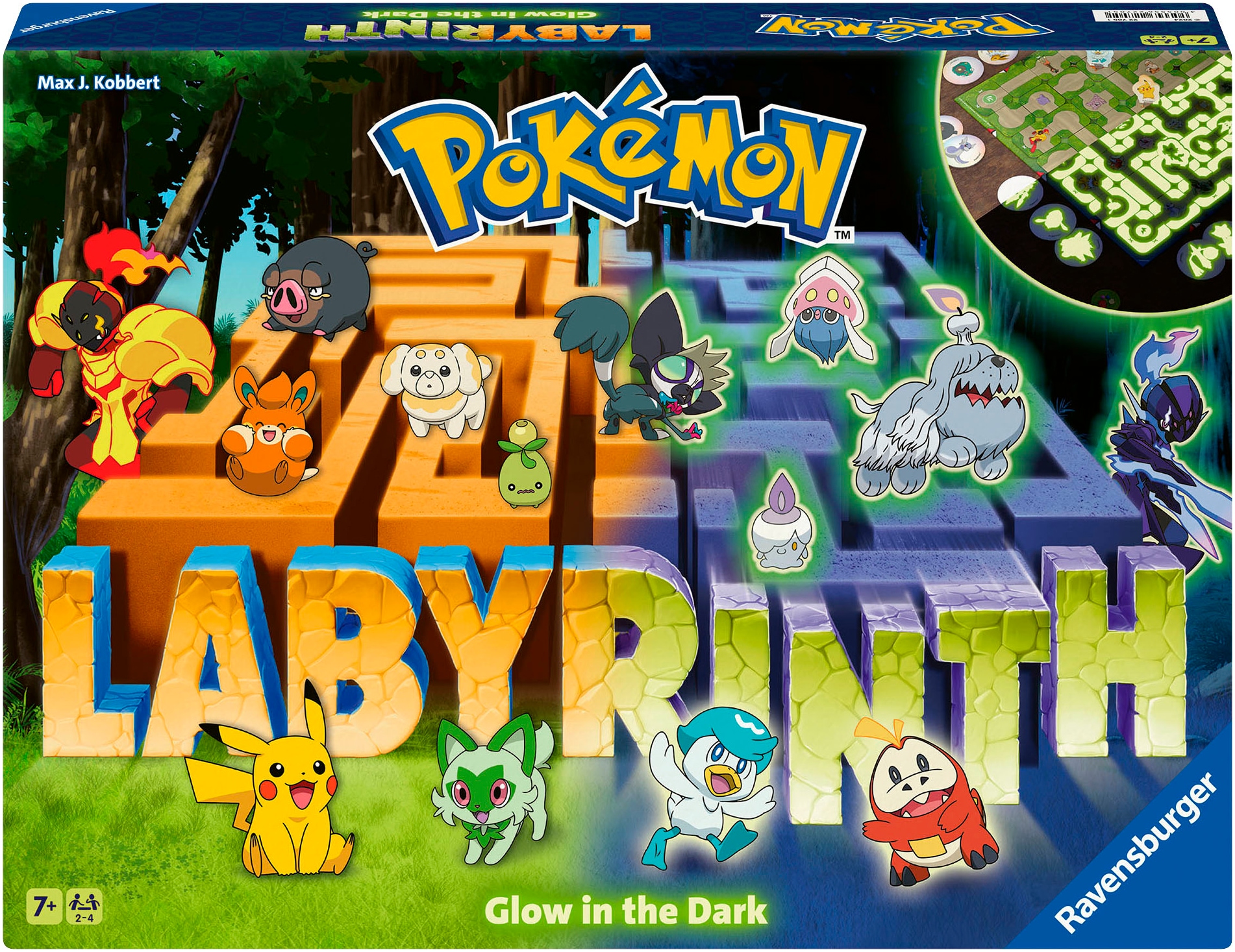 Spiel »Pokémon Labyrinth Glow in the Dark«, Made in Europe, FSC® - schützt Wald -...