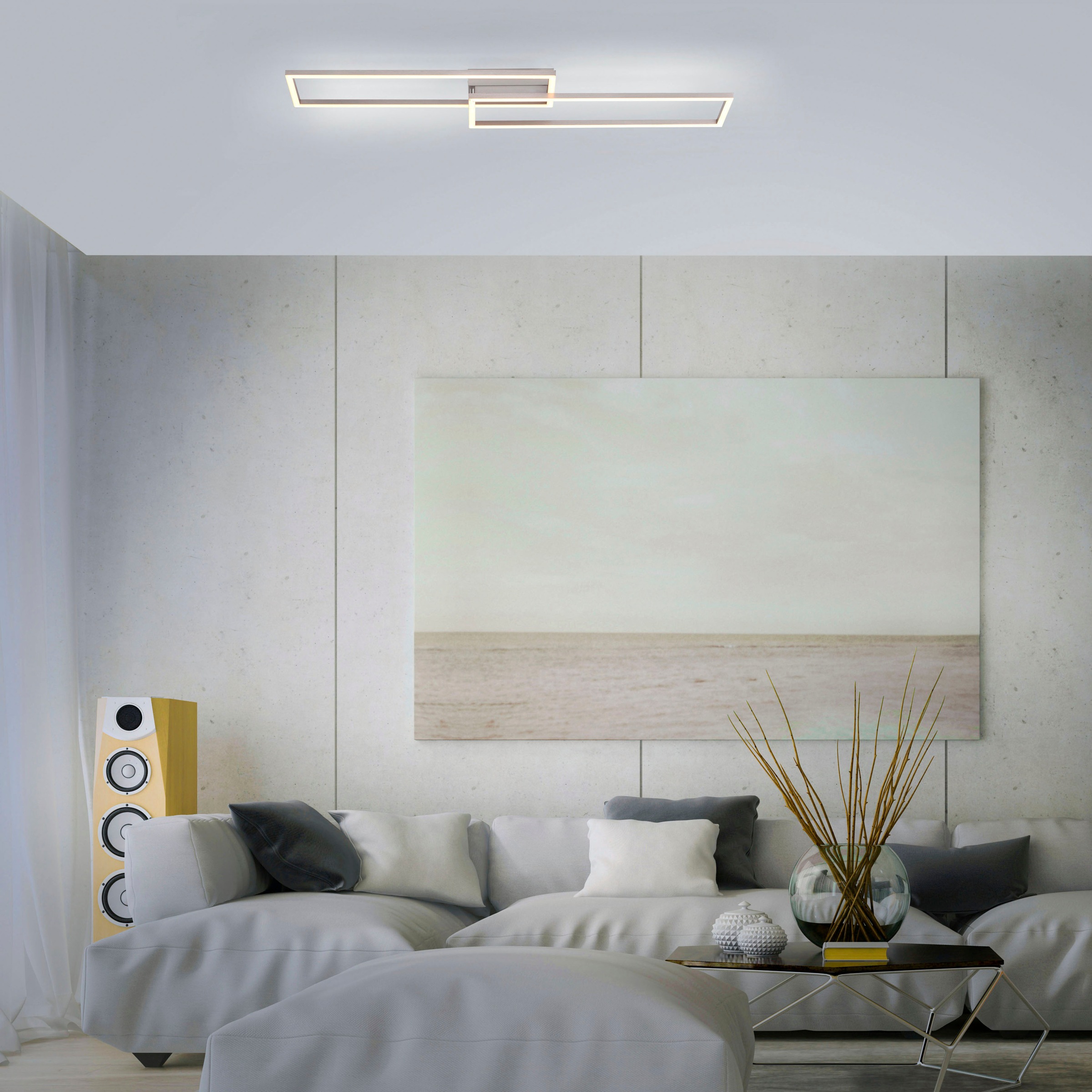 JUST LIGHT Deckenleuchte »IVEN«, 2 flammig, Leuchtmittel LED-Board   LED fe günstig online kaufen