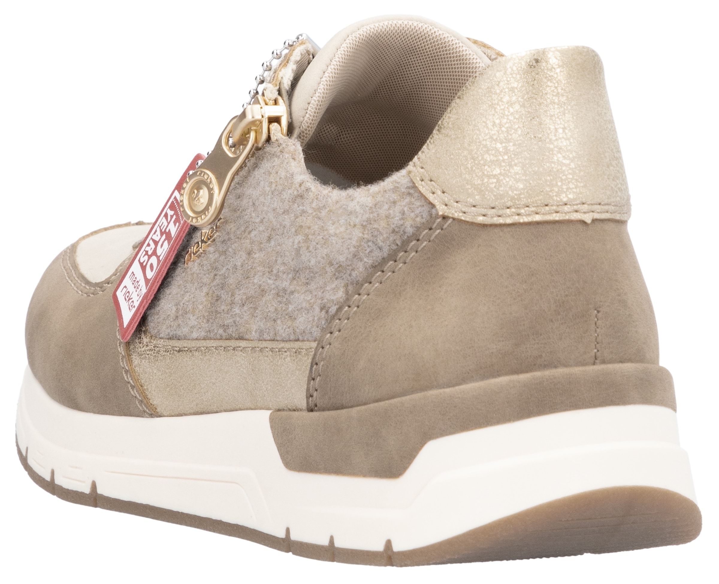 Rieker Sneaker, Freizeitschuh, Schnürschuh, Halbschuh mit modischen Akzenten