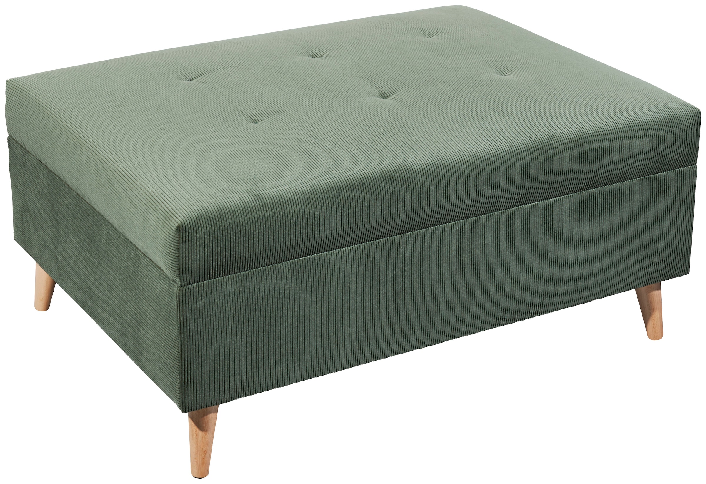ED EXCITING DESIGN Ecksofa »Calanda L-Form«, mit Hocker & 3 Zierkissen