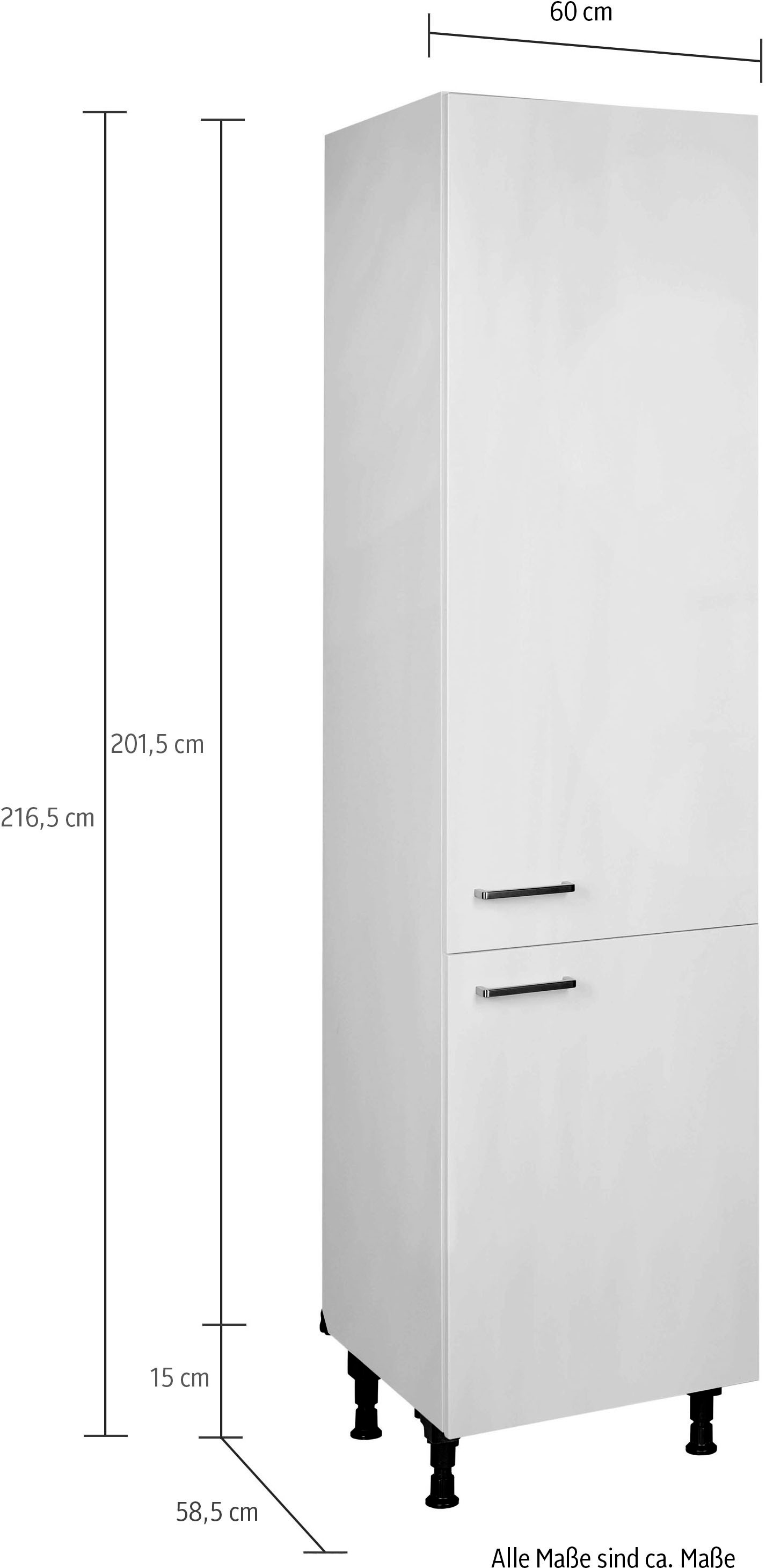 nobilia® Hochschrank »"Touch", Ausrichtung wählbar, mit zwei Türen, vormontiert,« Breite/Höhe: 60/216,6 cm