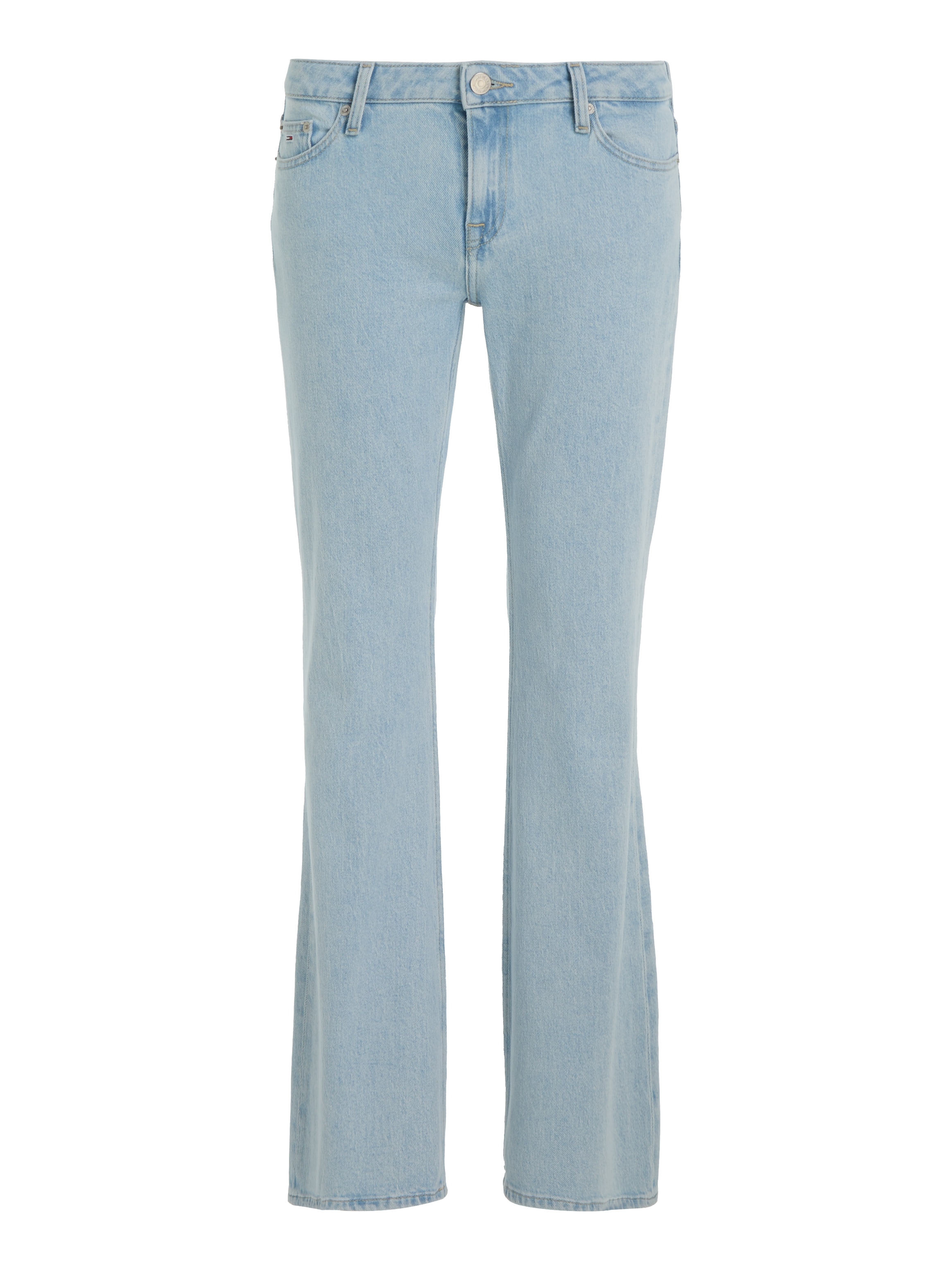 Tommy Jeans Bequeme Jeans »Sophie Low Wais Flare Wide«, mit Ledermarkenlabel