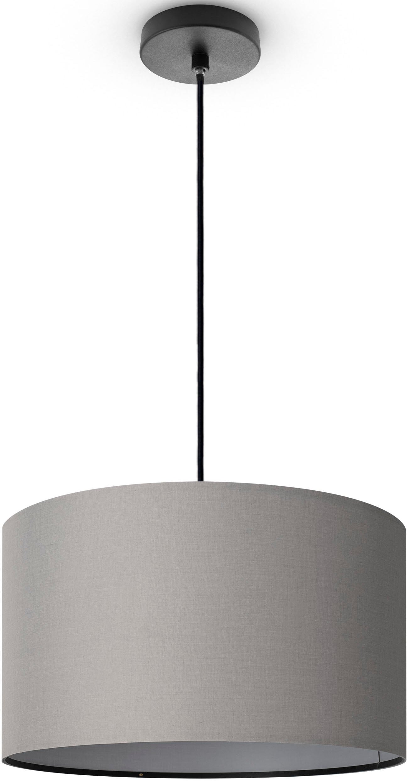 Paco Home Pendelleuchte »HUGO UNI COLOR«, 1 flammig, Leuchtmittel E27 | ohne Leuchtmittel, Deckenlampe LED Wohnzimmer Und Schlafzimmer, Unifarben, Deko E27
