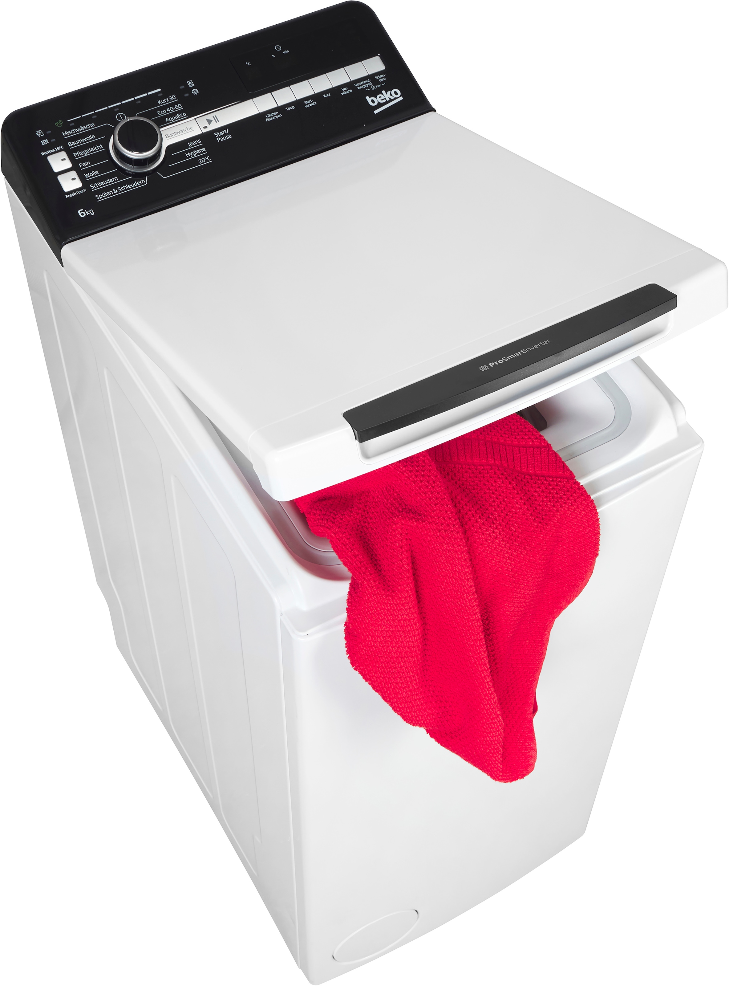 BEKO Waschmaschine Toplader »BTLO6AE8BBM« 6 kg 1200 U/min Multifunktionsdisplay