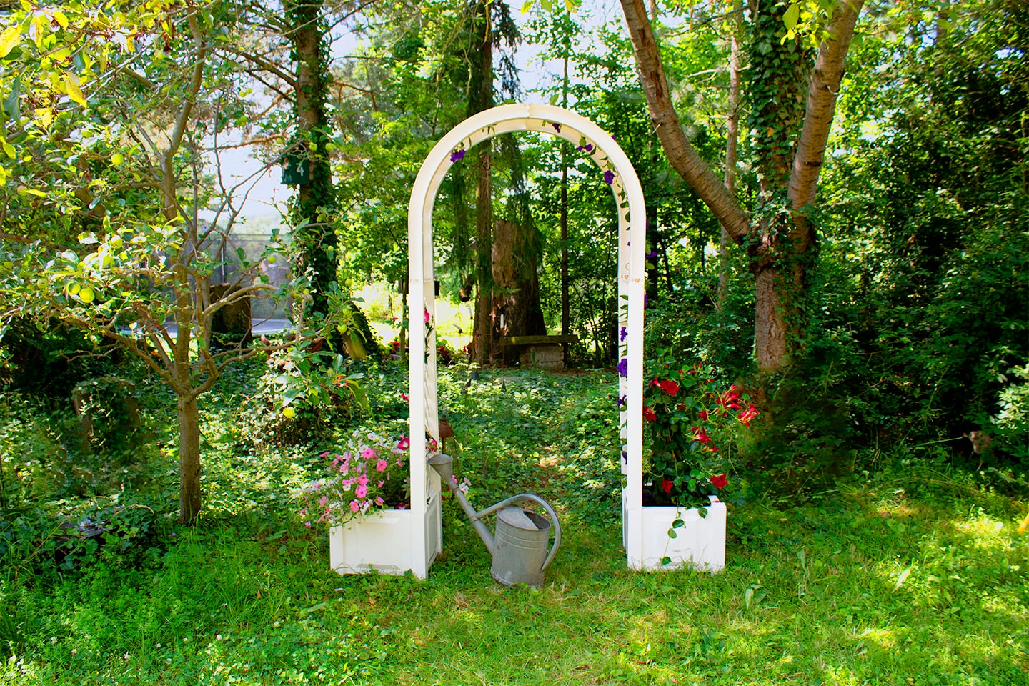 KHW Rosenbogen BxTxH: 174x43x207 cm, inkl. 2 Pflanzkästen