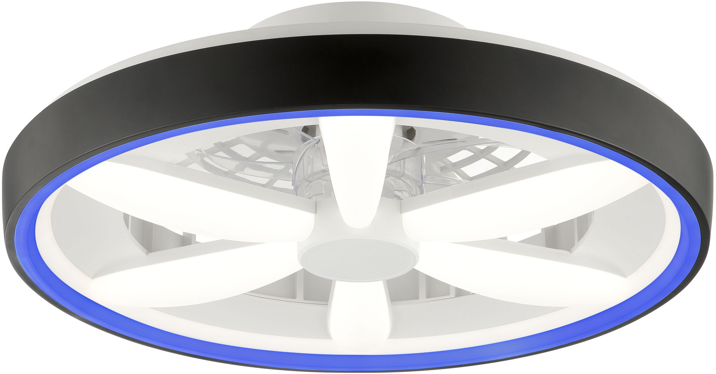 Brilliant LED Deckenleuchte »Gaiano«, 1 flammig, Ø 48cm mit Ventilator, 6400 lm, dimmbar, RGB, 2700-6500 K
