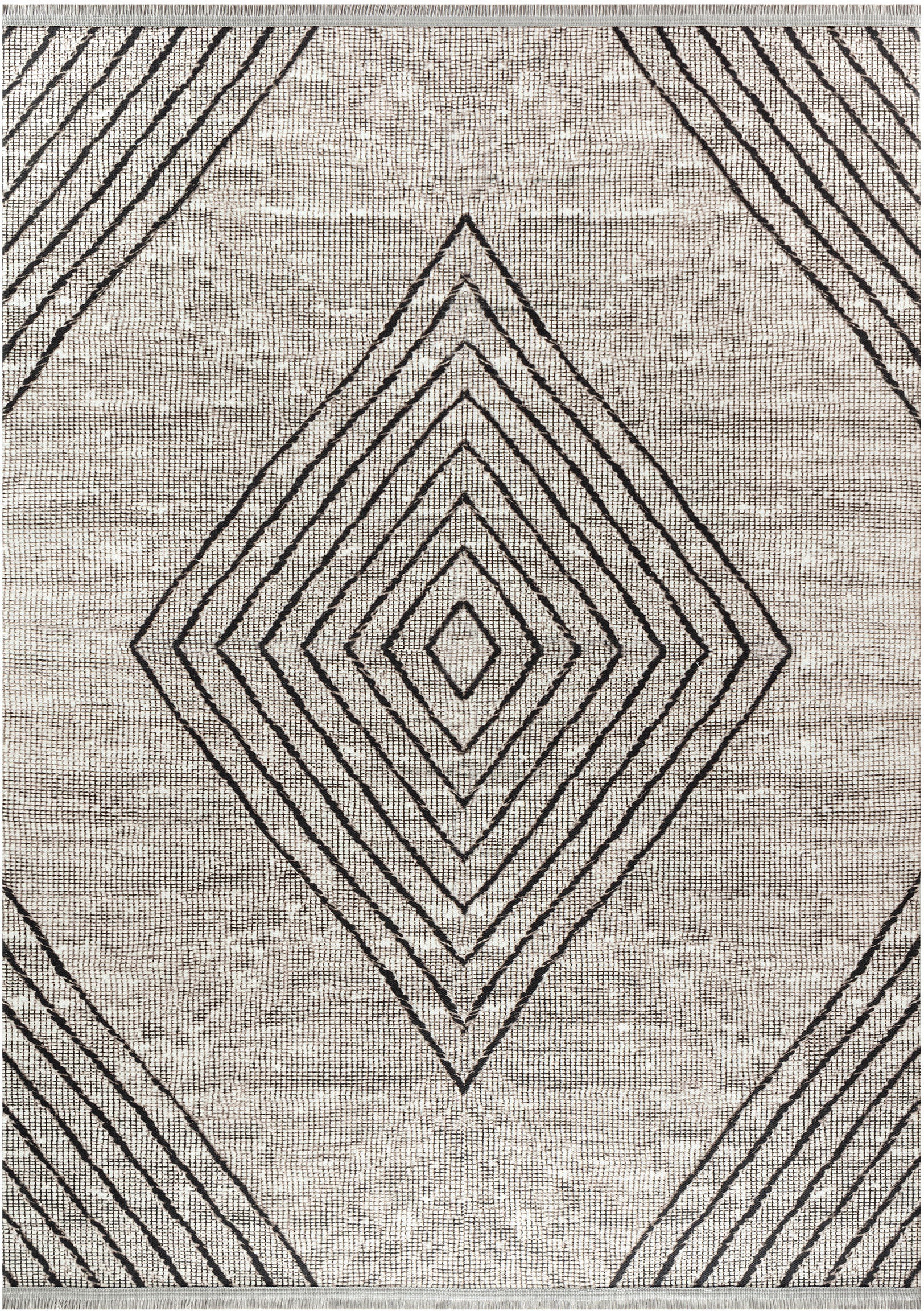 Sehrazat Teppich »EFE 1010«, rechteckig, 5 mm Höhe, Wohnzimmer, Flachwebteppich, Scandi Style