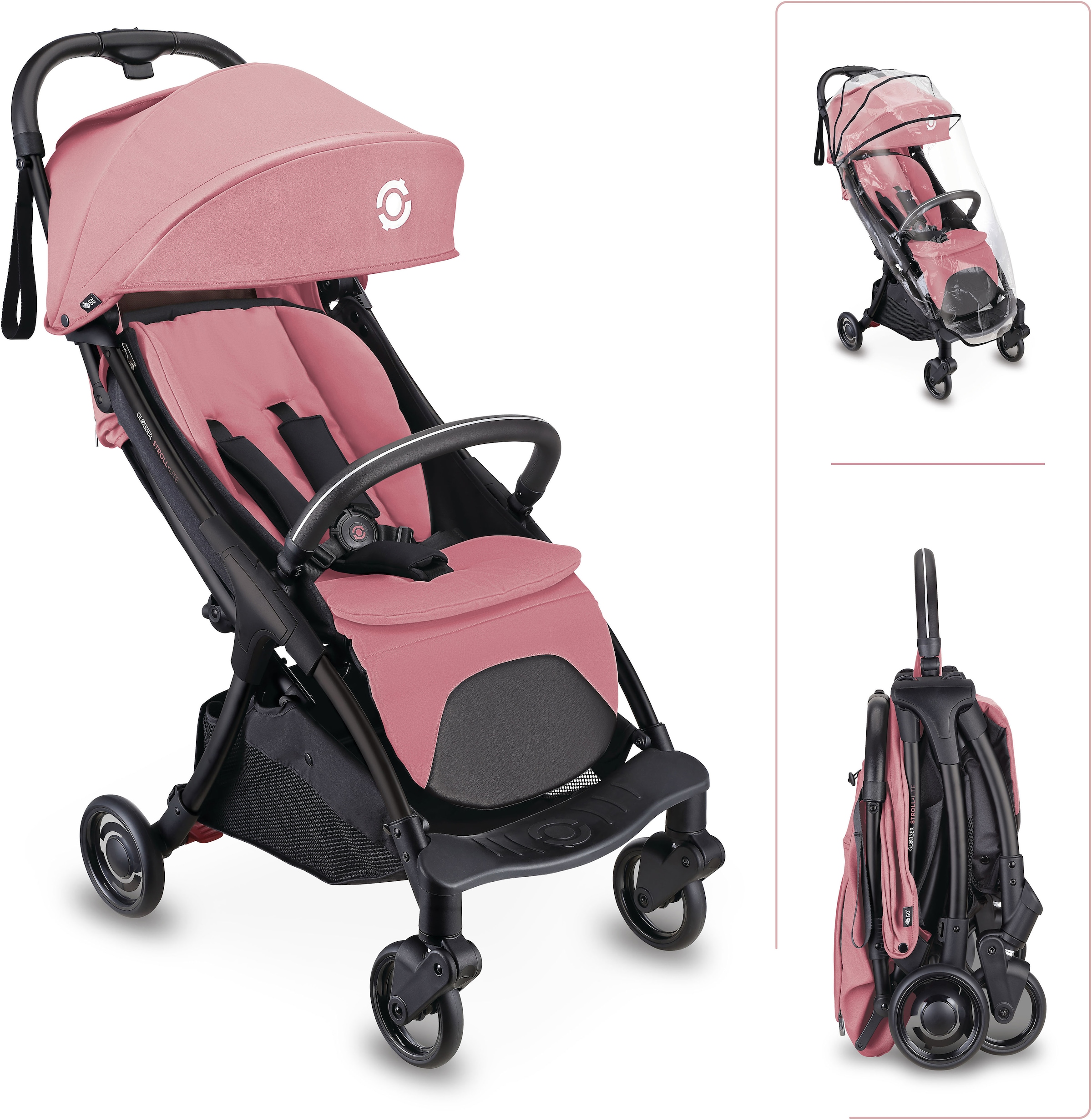 Globber Kinder-Buggy »STROLL LITE« 22 kg mit 1-Hand-Falt-Automatik, Reisebuggy