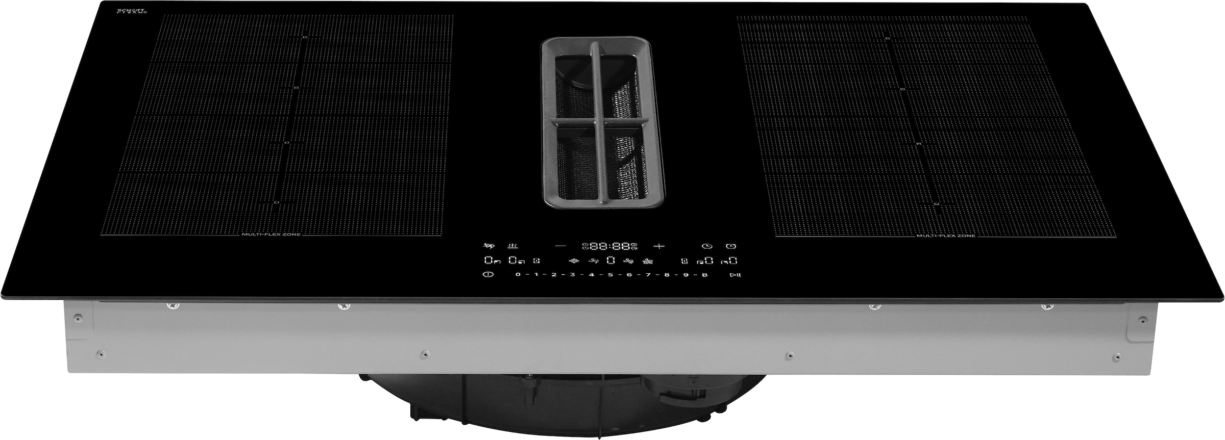 Hanseatic Kochfeld mit Dunstabzug »HDI4B9074SBMB« Platziere dein Kochgeschirr flexibel mit matter Oberfläche