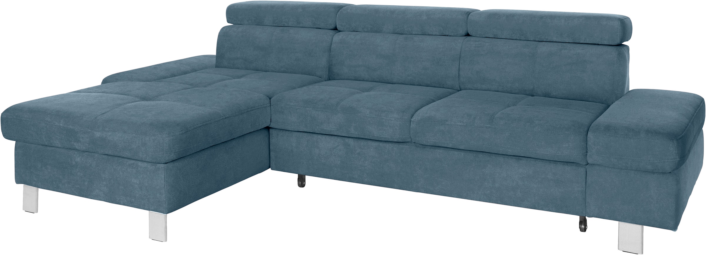 exxpo - sofa fashion Ecksofa »Fiji, hochwertige Detailverarbeitung im Sitz und Rücken, L-Form«, bequem durch Kopf- und Armteilverstellung, wahlweise mit Bettfunktion