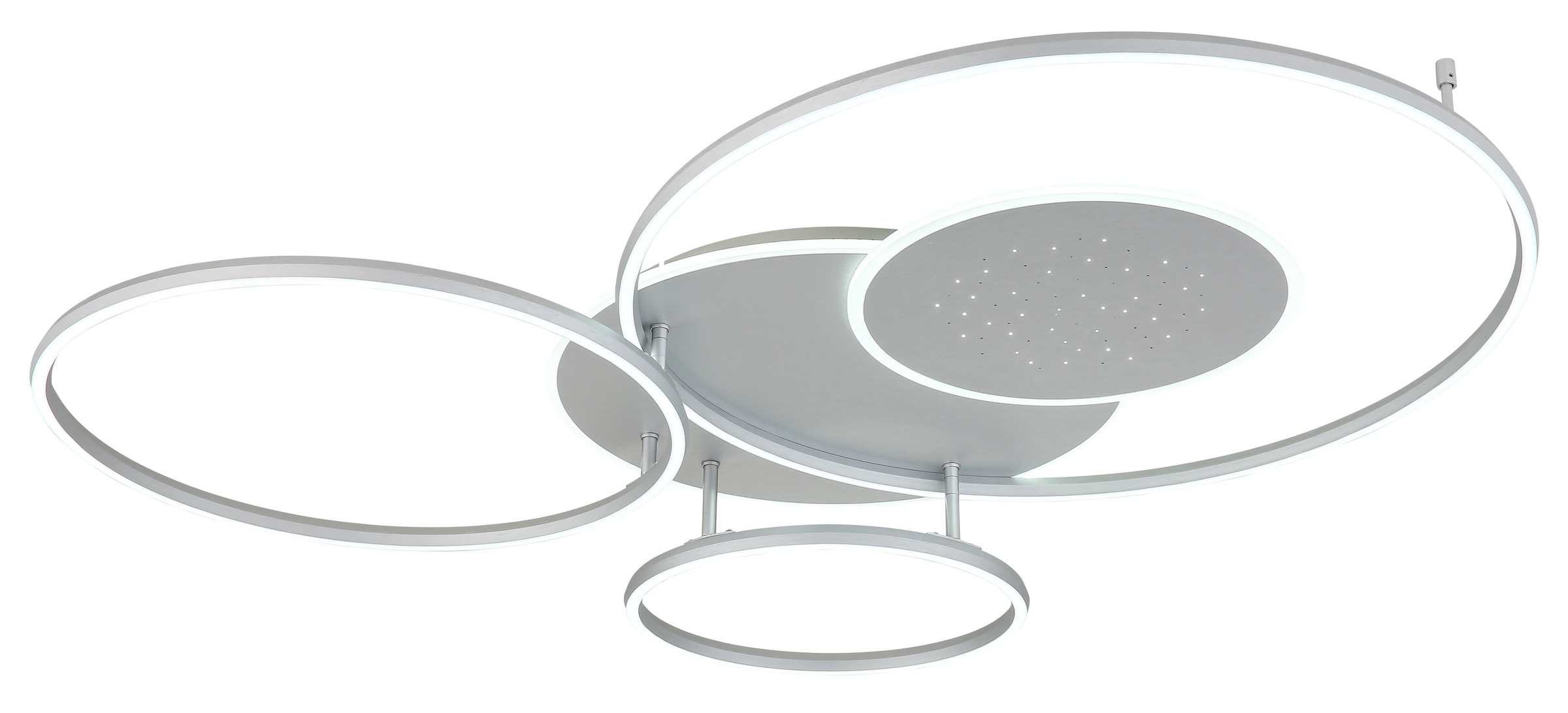 GLOBO LIGHTING Deckenleuchte »JOHNSON« LED-Modul 1 Stk. Smarte LED-Deckenleuchte, dimmbar, Fernbedienung, flexibel