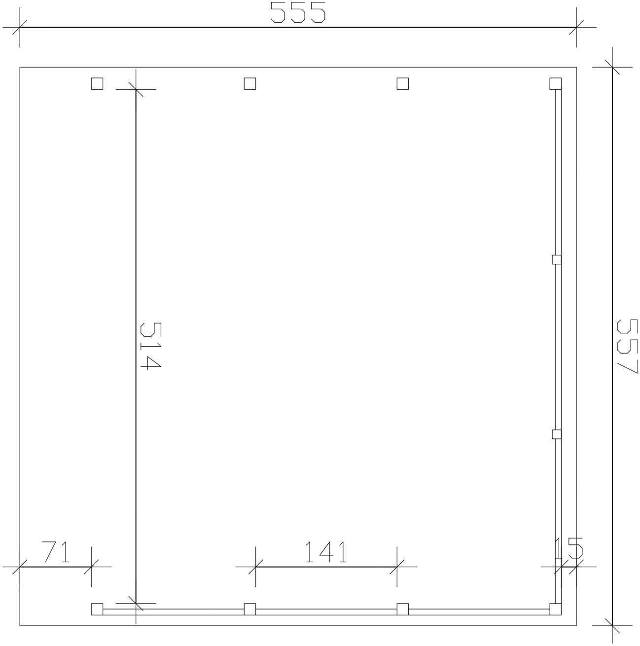 Skanholz Doppelcarport »Friesland Set 13«, 514 cm, Grün