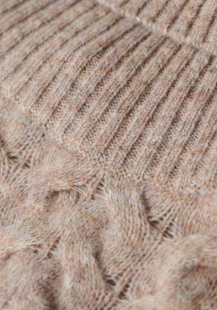 Superdry Strickpullover »LW CABLE ROLL NECK JUMPER«