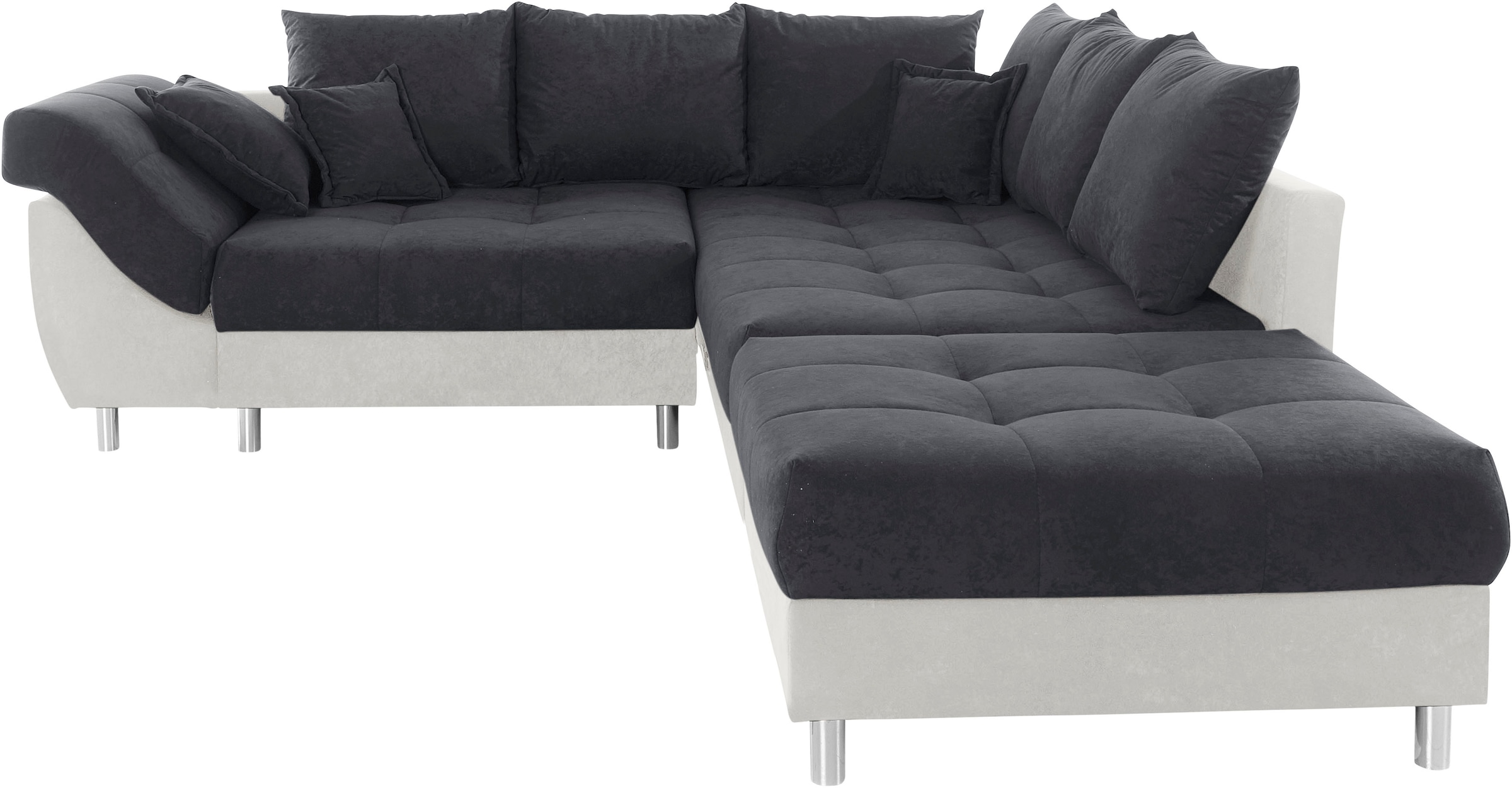 COLLECTION AB Ecksofa »(Spar-Set) Innsbruck L-Form und Hocker«, (Spar-Set), Ecksofa und Hocker, Recamiere links oder rechts montierbar