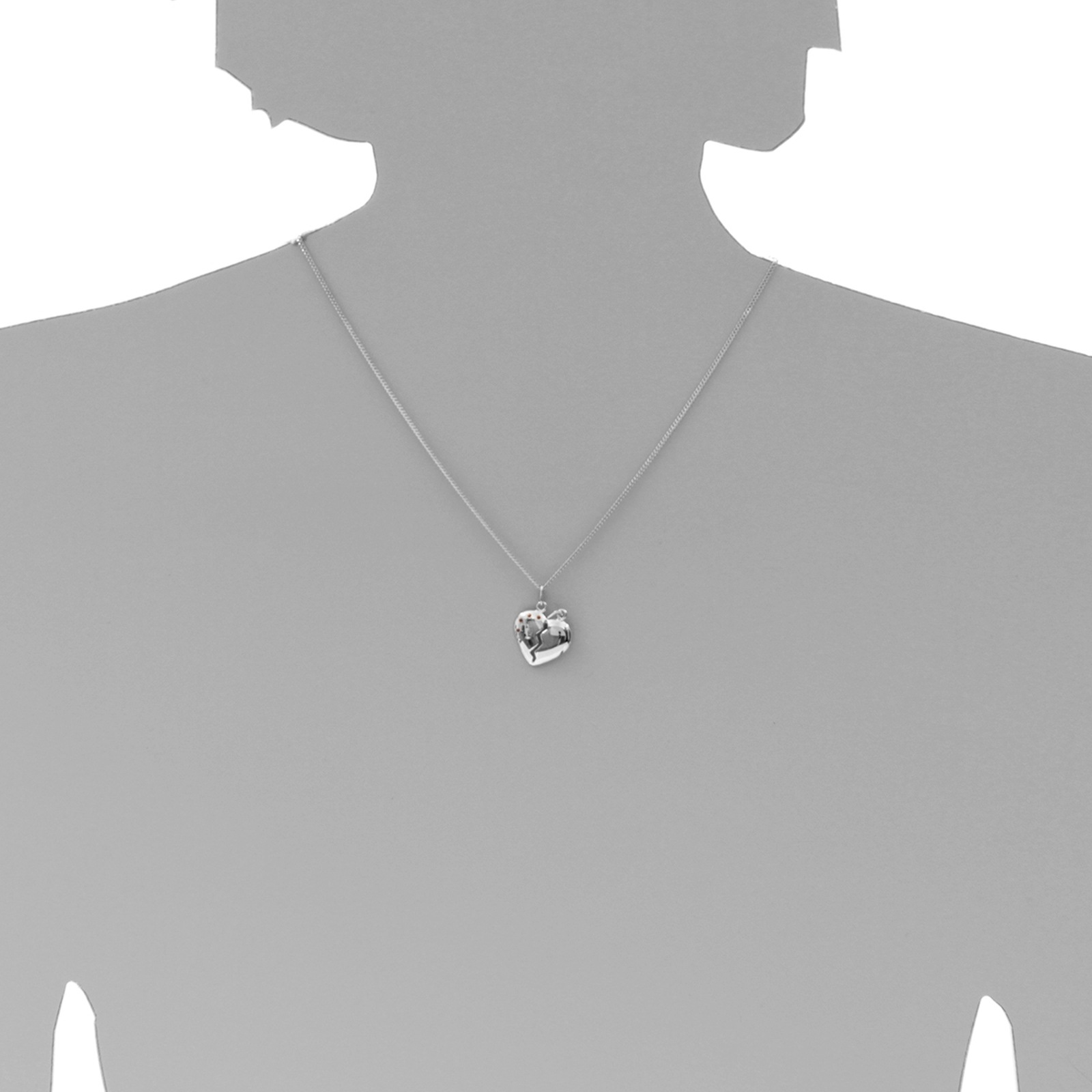 OSTSEE-SCHMUCK Kettenanhänger »Ostsee-Schmuck Anhänger geteiltes Herz Anhänger geteiltes Herz«, (1 tlg.)