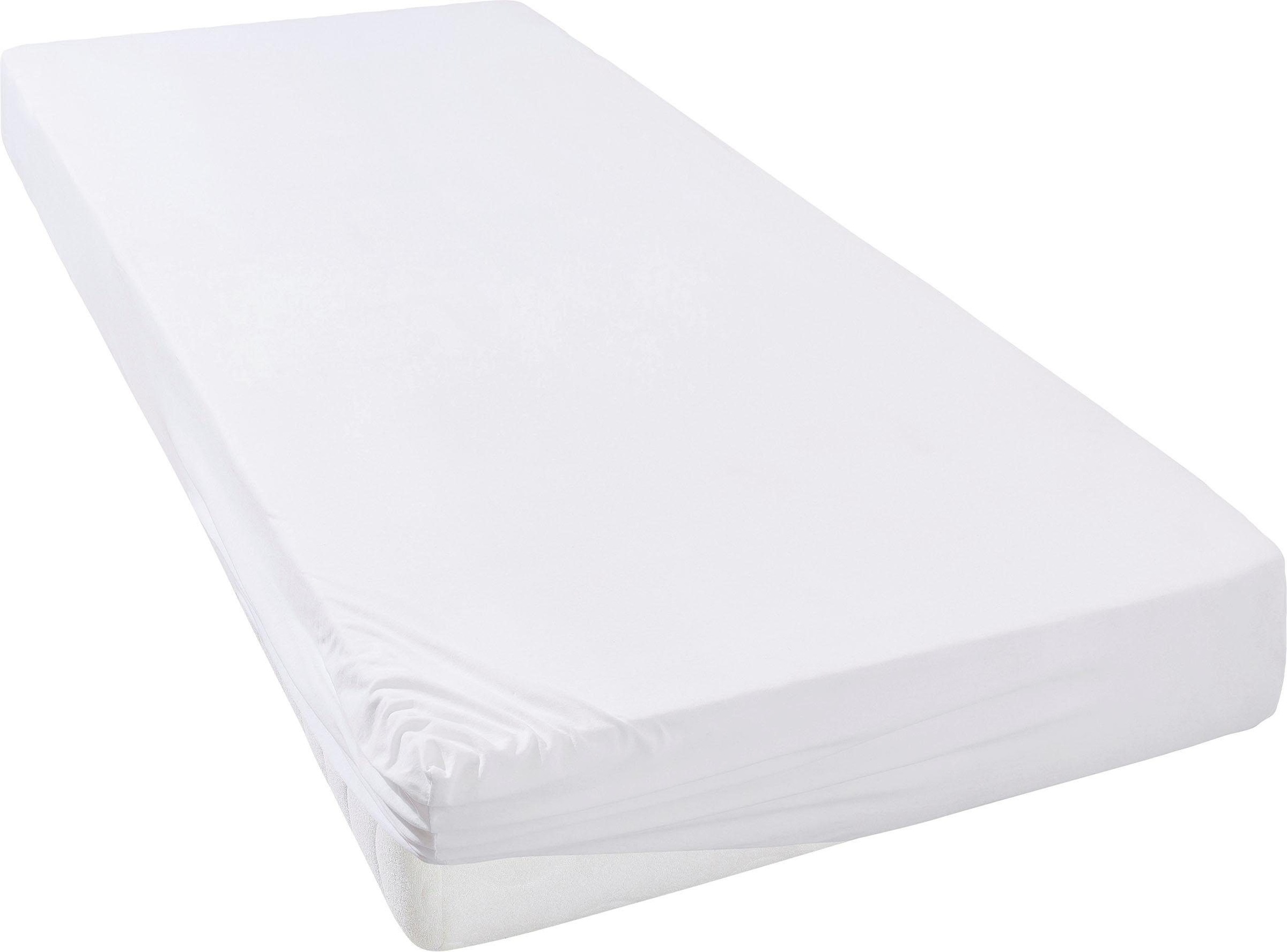 Leonique Spannbettlaken »Malia in Gr. 90x200, 140x200 oder 180x200 cm«, aus günstig online kaufen