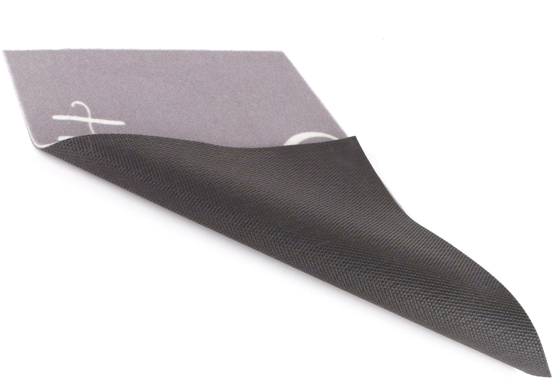 Primaflor-Ideen in Textil Fußmatte »VELVET - HOHOHO, Made in Belgium«, rechteckig, 5 mm Höhe, Schmutzfangmatte, Weihnachten, mit Spruch, waschbar, rutschhemmend