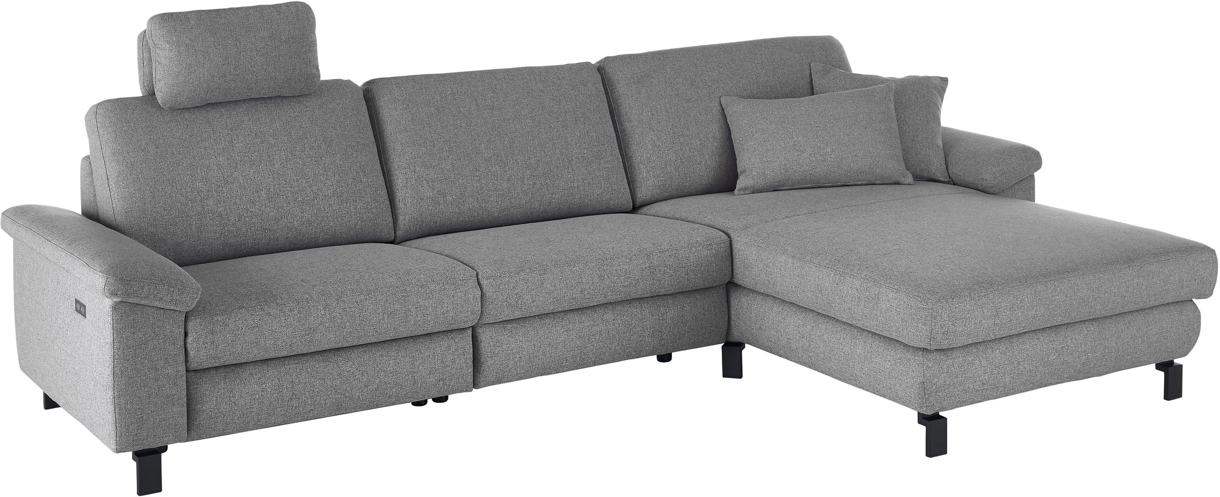3C Candy Ecksofa »Mainau L-Form«, Relaxfunktion im 1,5-Sitzer, motorische Schlaffunktion in Longchair