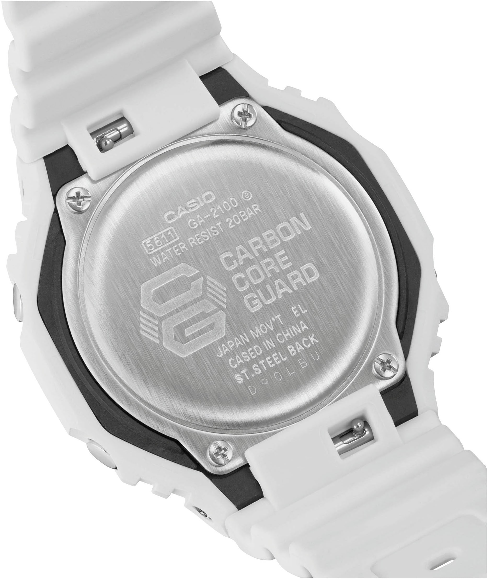 CASIO G-SHOCK Chronograph, Quarzuhr,Armbanduhr,Herrenuhr,digital, bis 20bar wasserd.Resinbarmband