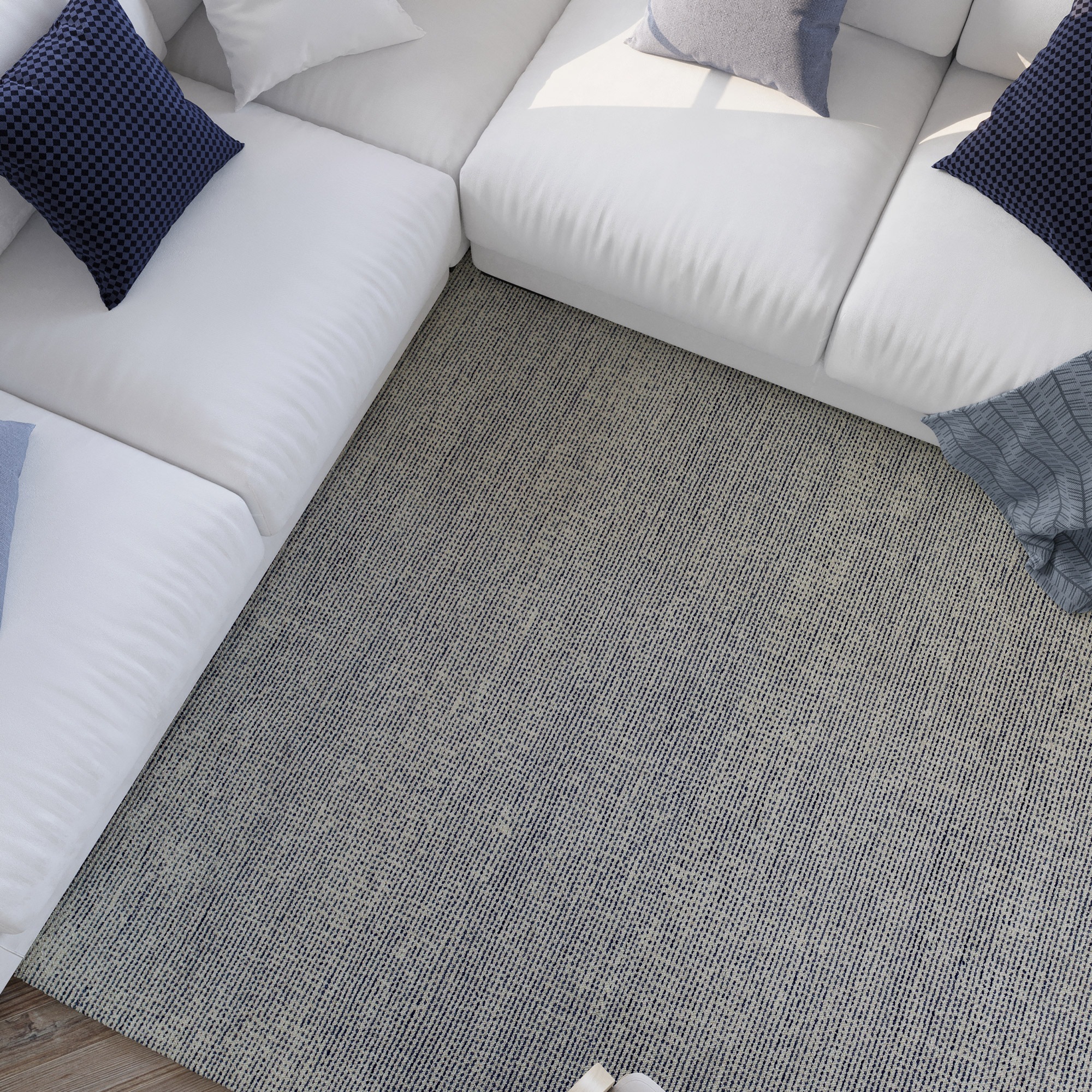 Wecon home Teppich »Hamptons THIRTYTWO« rechteckig 15 mm Höhe Läufer, Kurzflor, Wohnzimmer, Schlafzimmer, elegant, robust, Linien