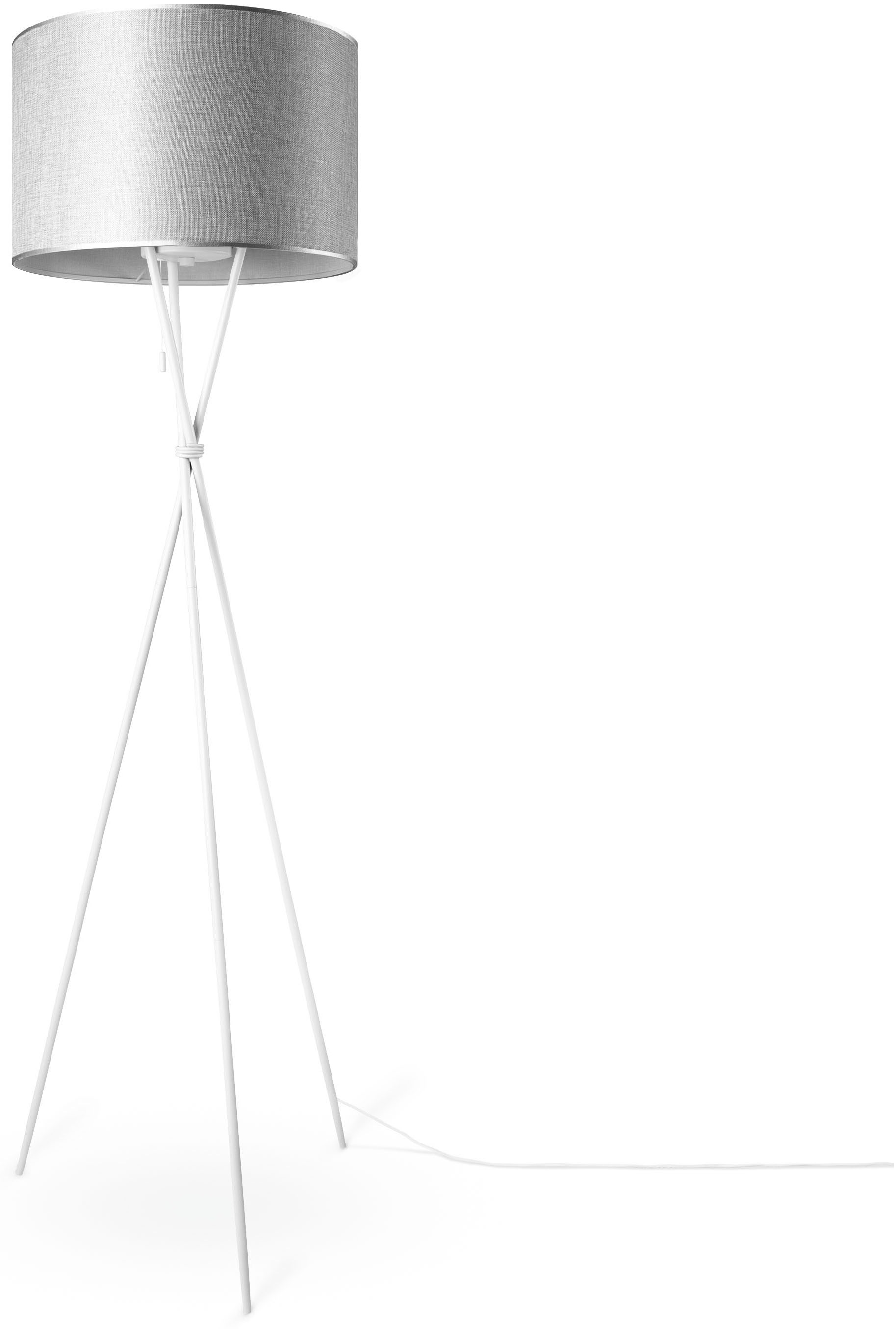 Paco Home Stehlampe »KATE CANVAS UNI COLOR«, Leuchtmittel E27   ohne Leucht günstig online kaufen