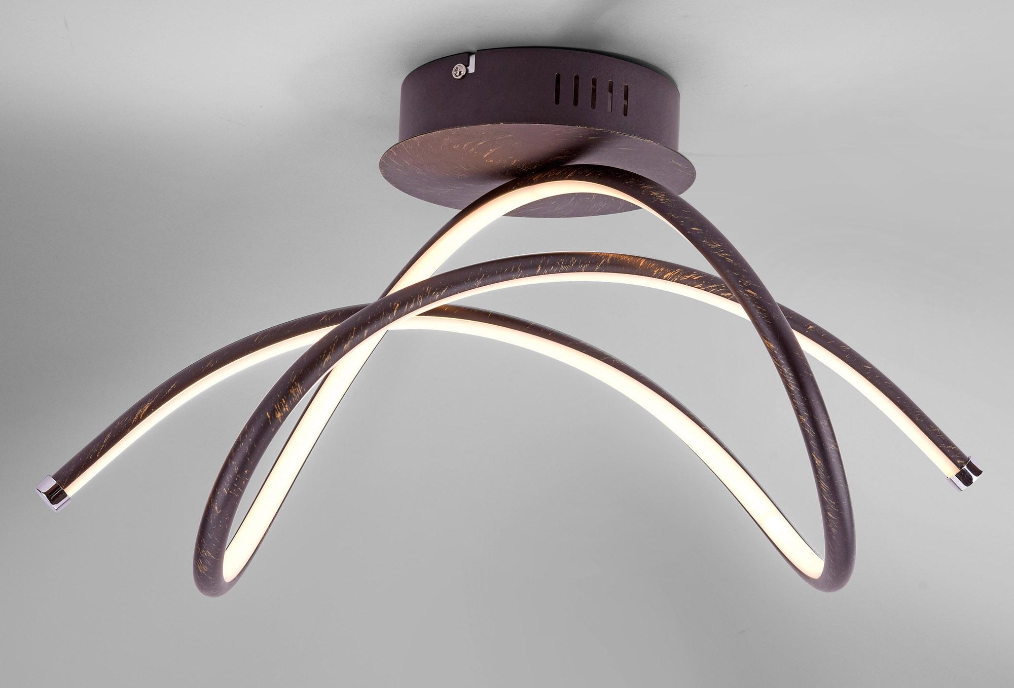 JUST LIGHT LED Deckenleuchte »VIOLETTA«, 1 flammig, Leuchtmittel LED-Board | LED fest integriert, inklusive festverbaute LED, aus Eisen gefertigte Deckenlampe