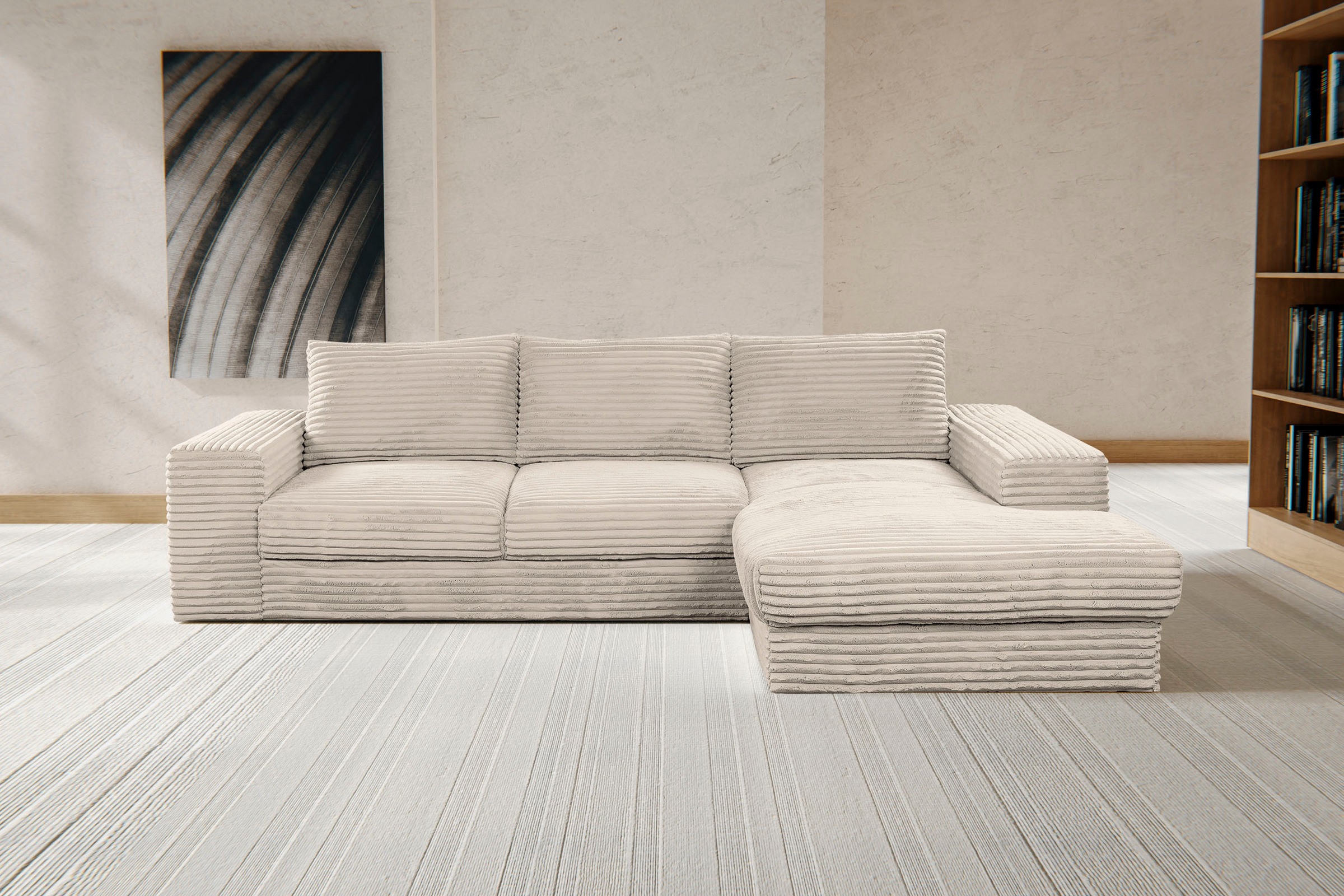 WERK2 Ecksofa »Rozzana Design Ecksofa mit hohem Komfort, zeitlos & elegant, günstig online kaufen