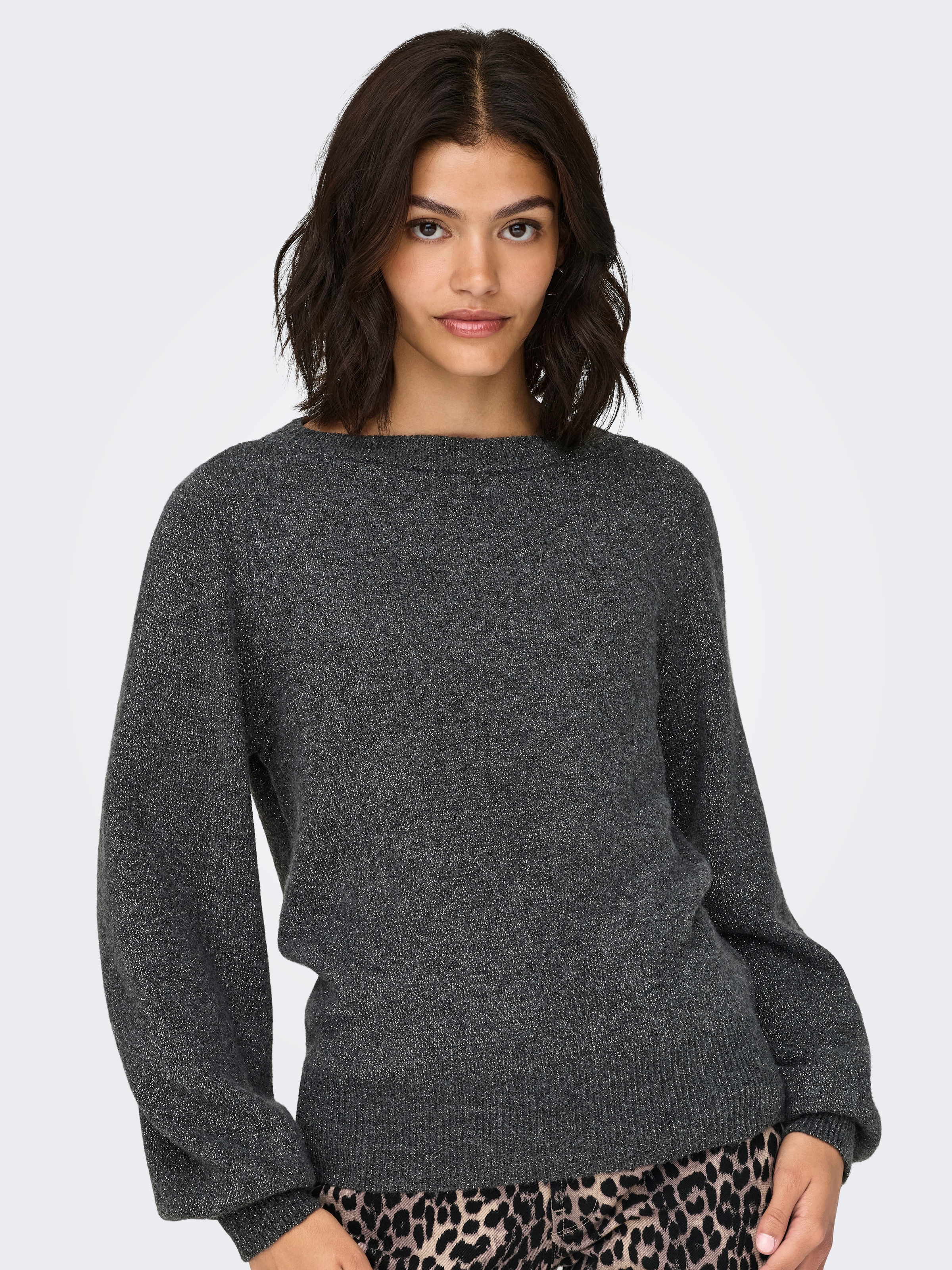 JDY Strickpullover »JDYRUE GLITTER L/S BOAT PULLOVE KNT NOOS«, mit Glitzer-Effekt