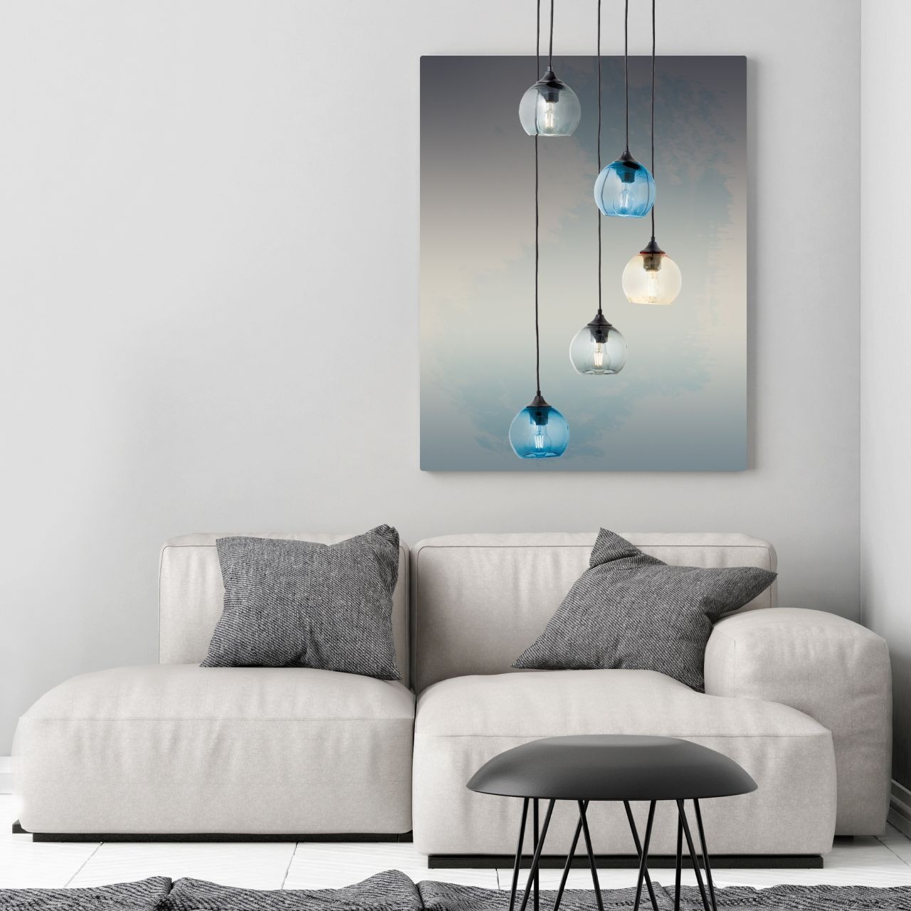 Brilliant Pendelleuchte »Amiri«, 5 flammig, Leuchtmittel E14   ohne Leuchtm günstig online kaufen