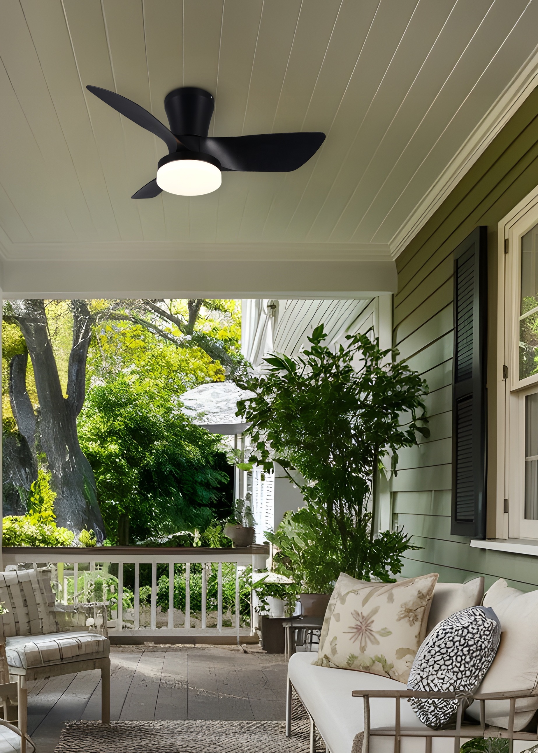 REALITY Leuchten LED Deckenleuchte »RANDERS mit Ventilator, Deckenventilato günstig online kaufen