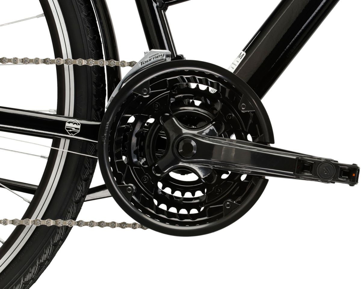 Kross Trekkingrad »Damen-Trekkingrad 28" Trans 1.0 Schwarz 21 Gänge« 21 Gang Shimano TOURNEY TY300 Schaltwerk Kettenschaltung