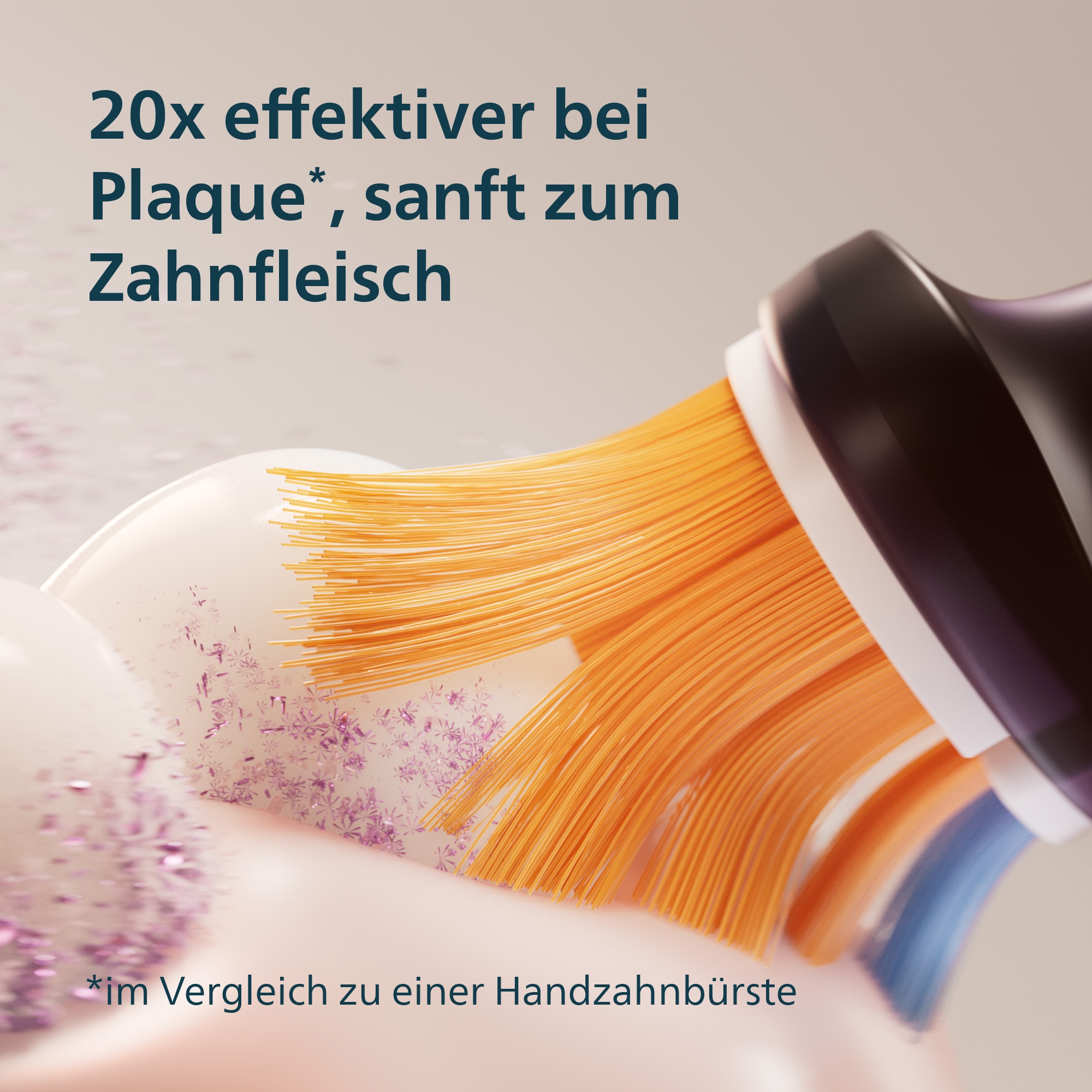 Philips Sonicare Elektrische Zahnbürste »DiamondClean 9400, HX9917« 2 Stk. Aufsteckbürsten mit integriertem Drücksensor, 4 Putzprogramme und 3 Intensitätsstufen