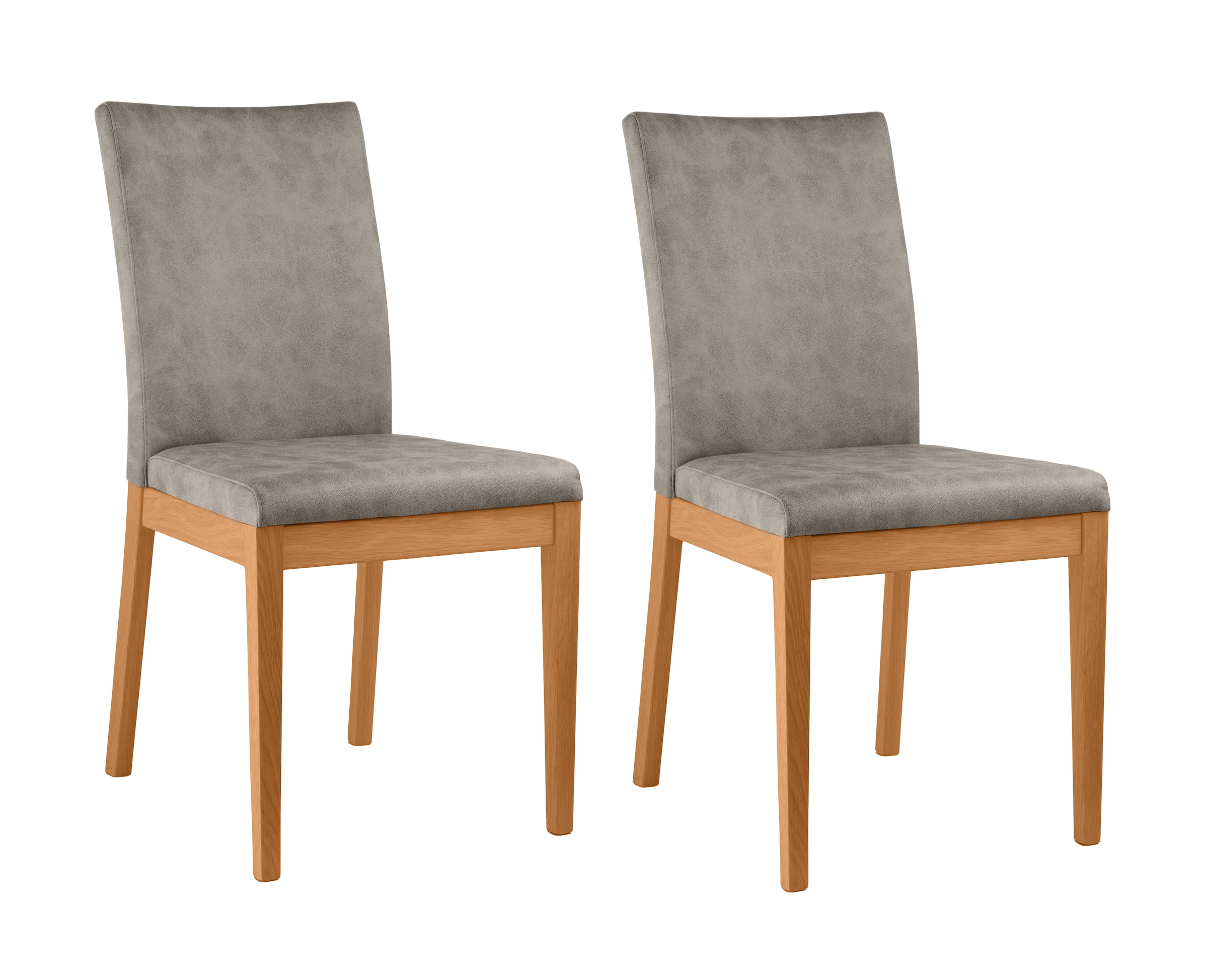 Home affaire 4-Fußstuhl »Dendres« (Set) 2 Microfaser Sitz und Ruecken gepol günstig online kaufen