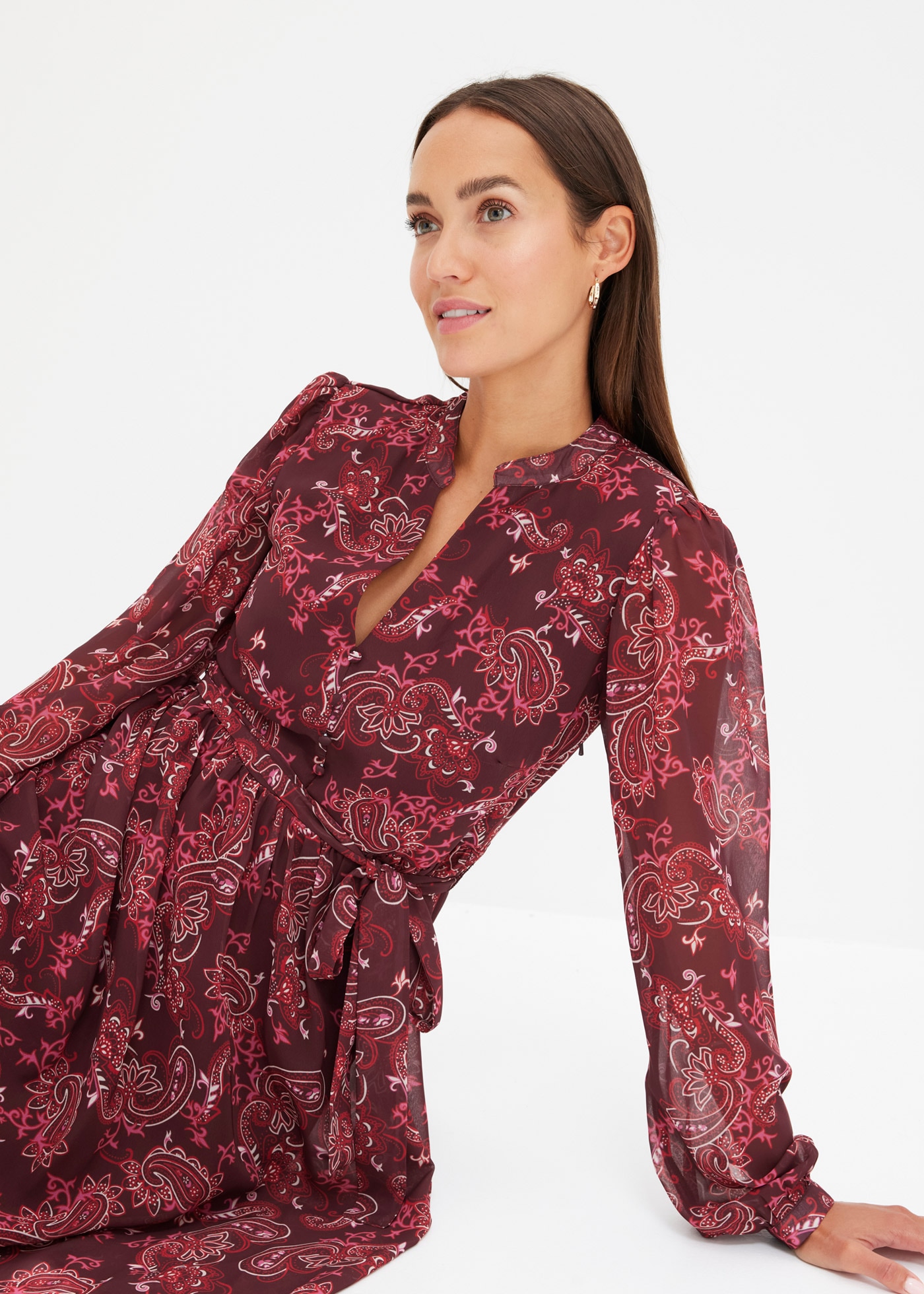 bonprix Chiffonkleid