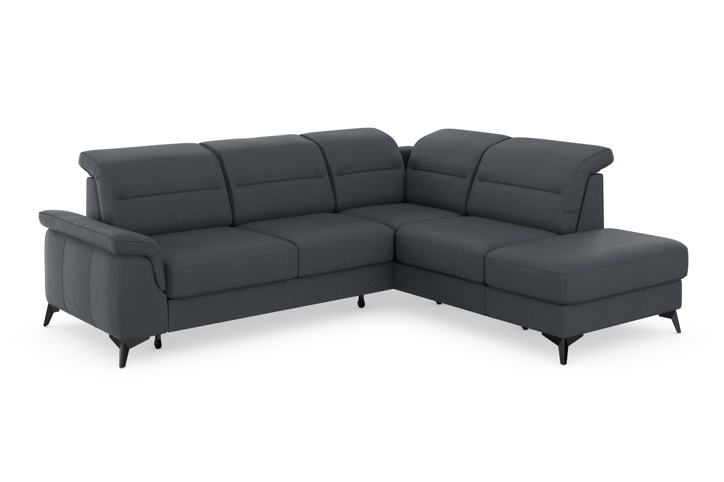 sit&more Ecksofa »Sinatra L-Form«, mit Ottomane, optional mit Kopfteilverstellung und Armteilfunktion