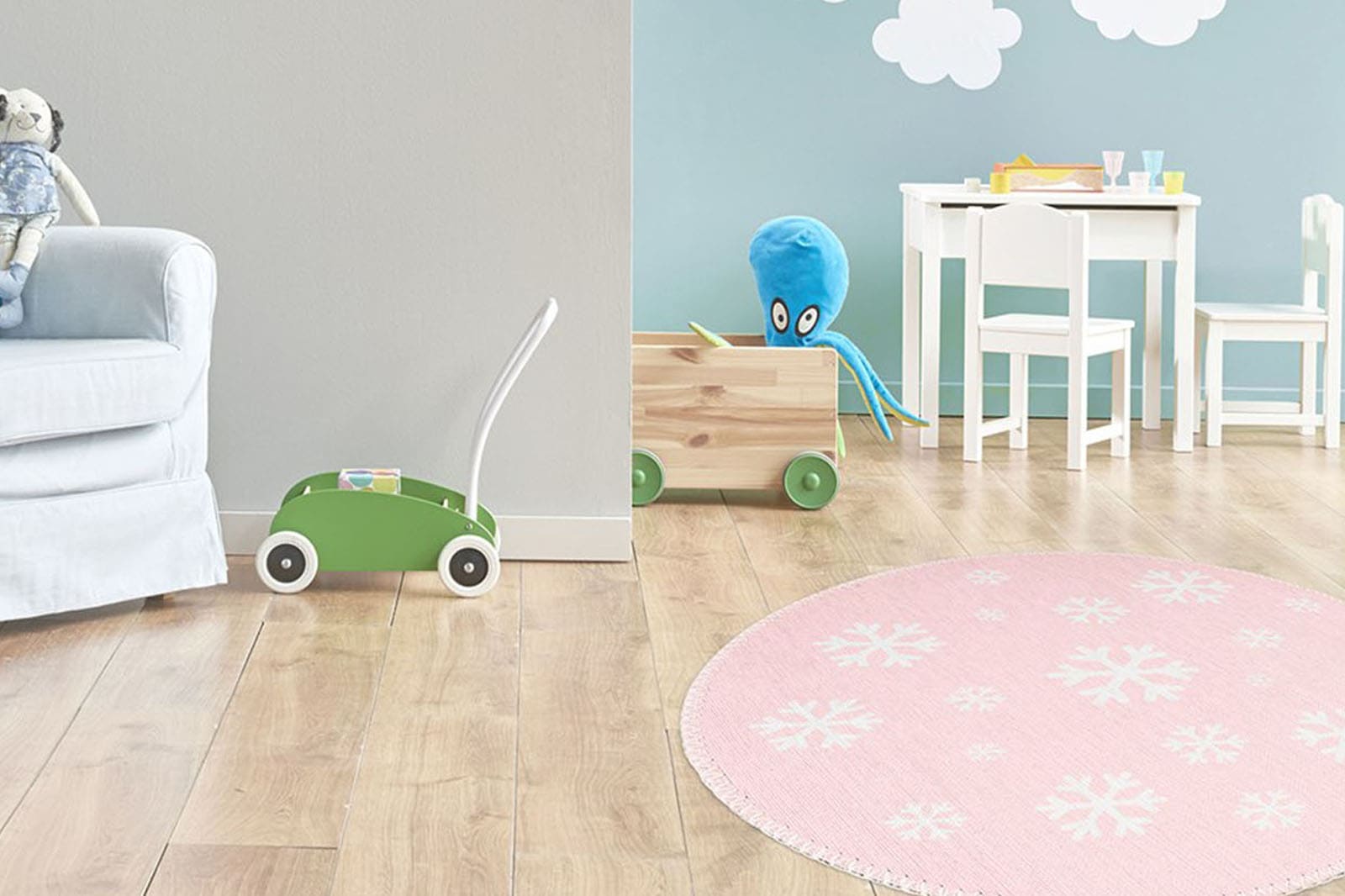 Arte Espina Kinderteppich »Bambini 400«, rund, 5 mm Höhe, Fantasievoll bedr günstig online kaufen