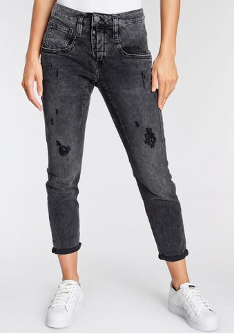 Herrlicher Boyfriend-Jeans »SHYRA CROPPED ORGANIC DENIM«, mit Destroyed-Effekten kaufen
