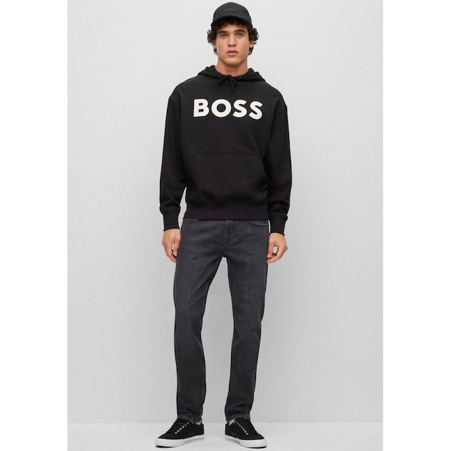 BOSS ORANGE Sweatshirt »WebasicHood«, mit weißem Logodruck online bei