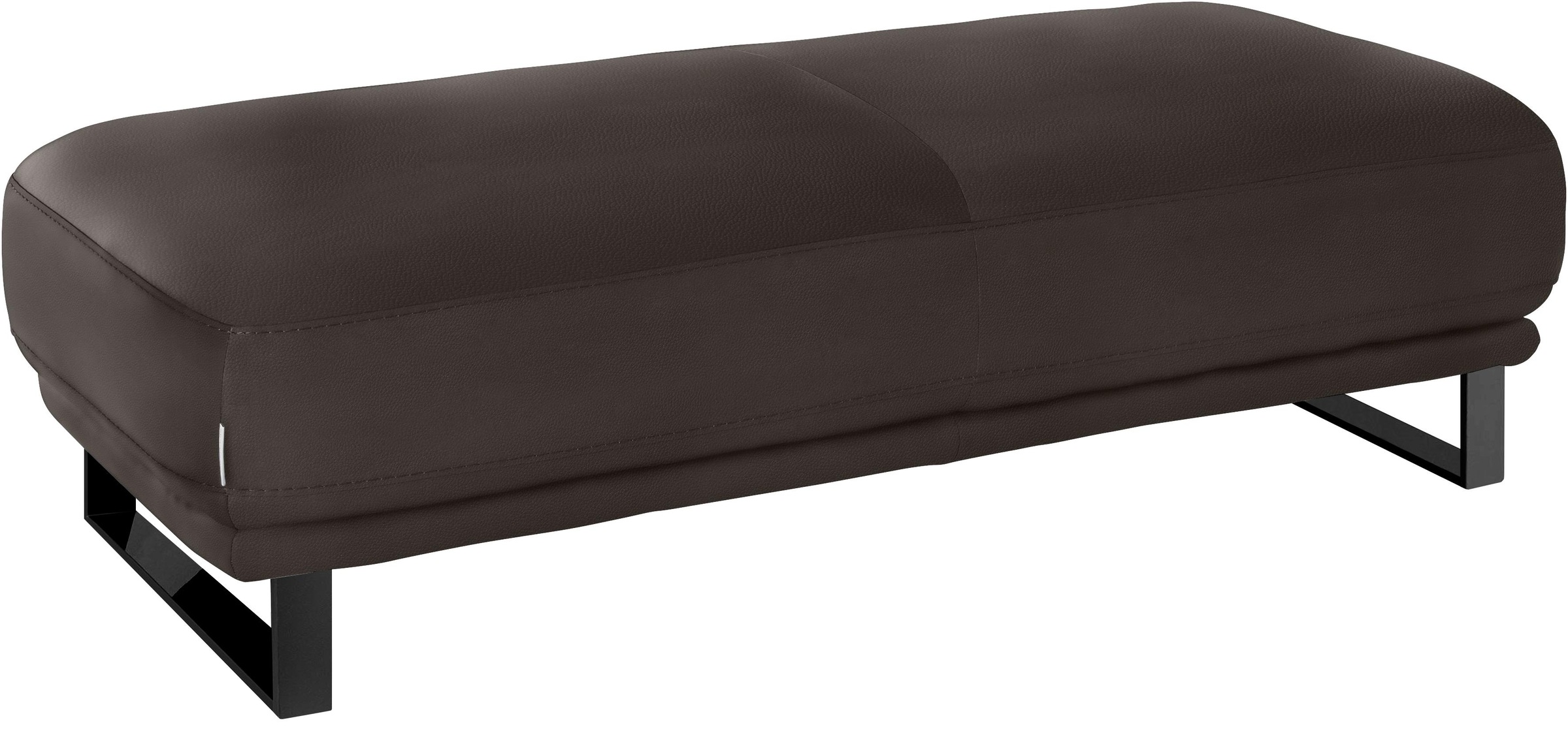 W.SCHILLIG Hocker »montanaa«, mit Metallkufen in Schwarz pulverbeschichtet, Breite 141 cm