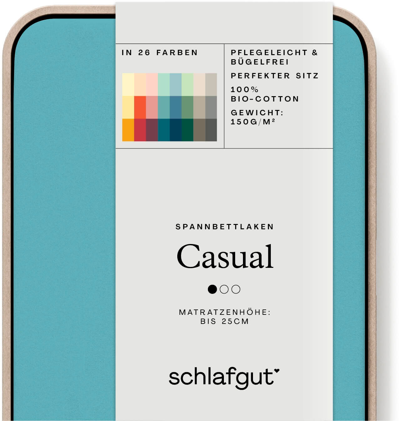 Schlafgut Spannbettlaken CASUAL u.a. in Gr. günstig online kaufen