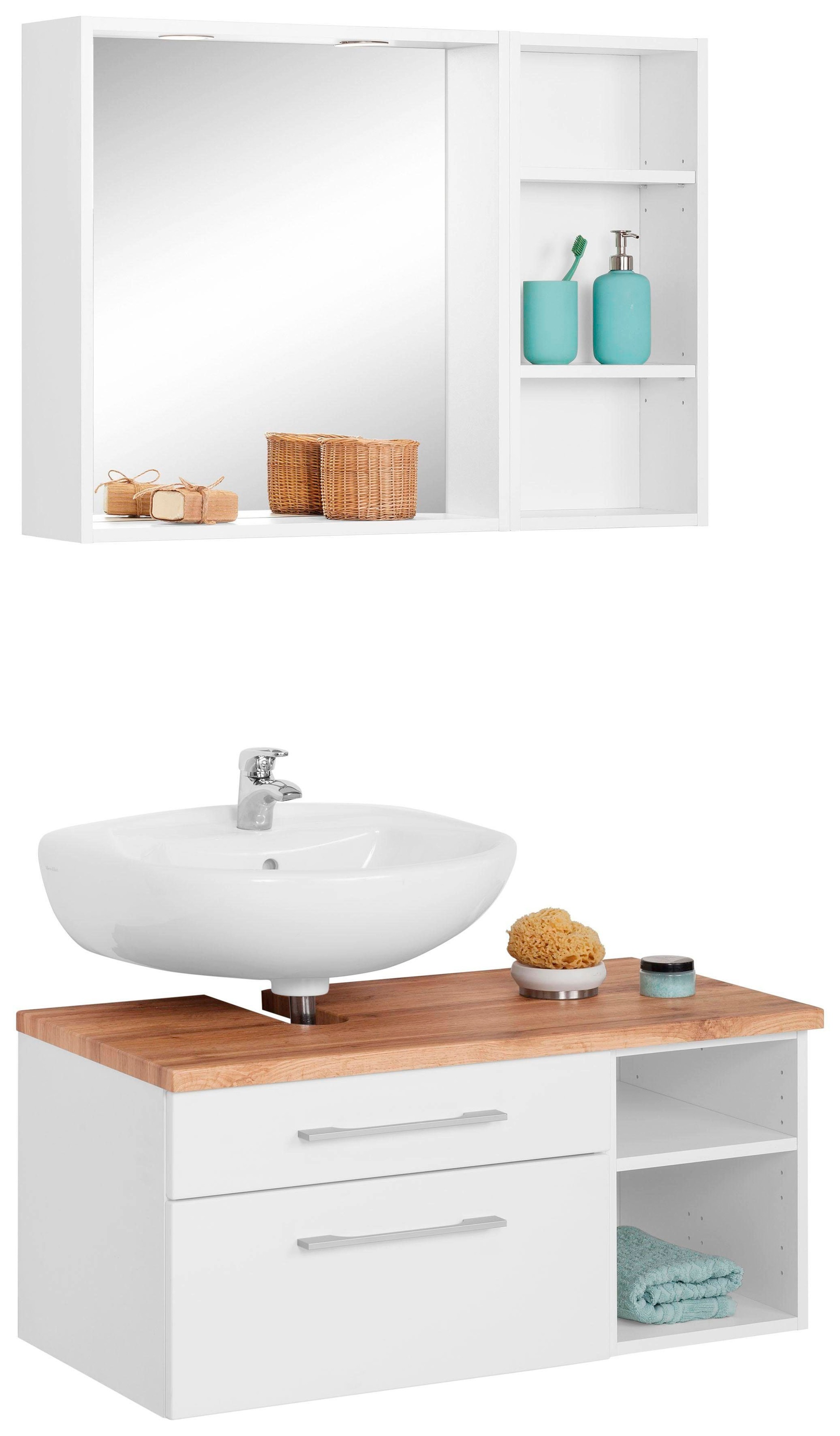 welltime Badmöbel-Set »Davos« 3 Stk. tlg. günstig online kaufen