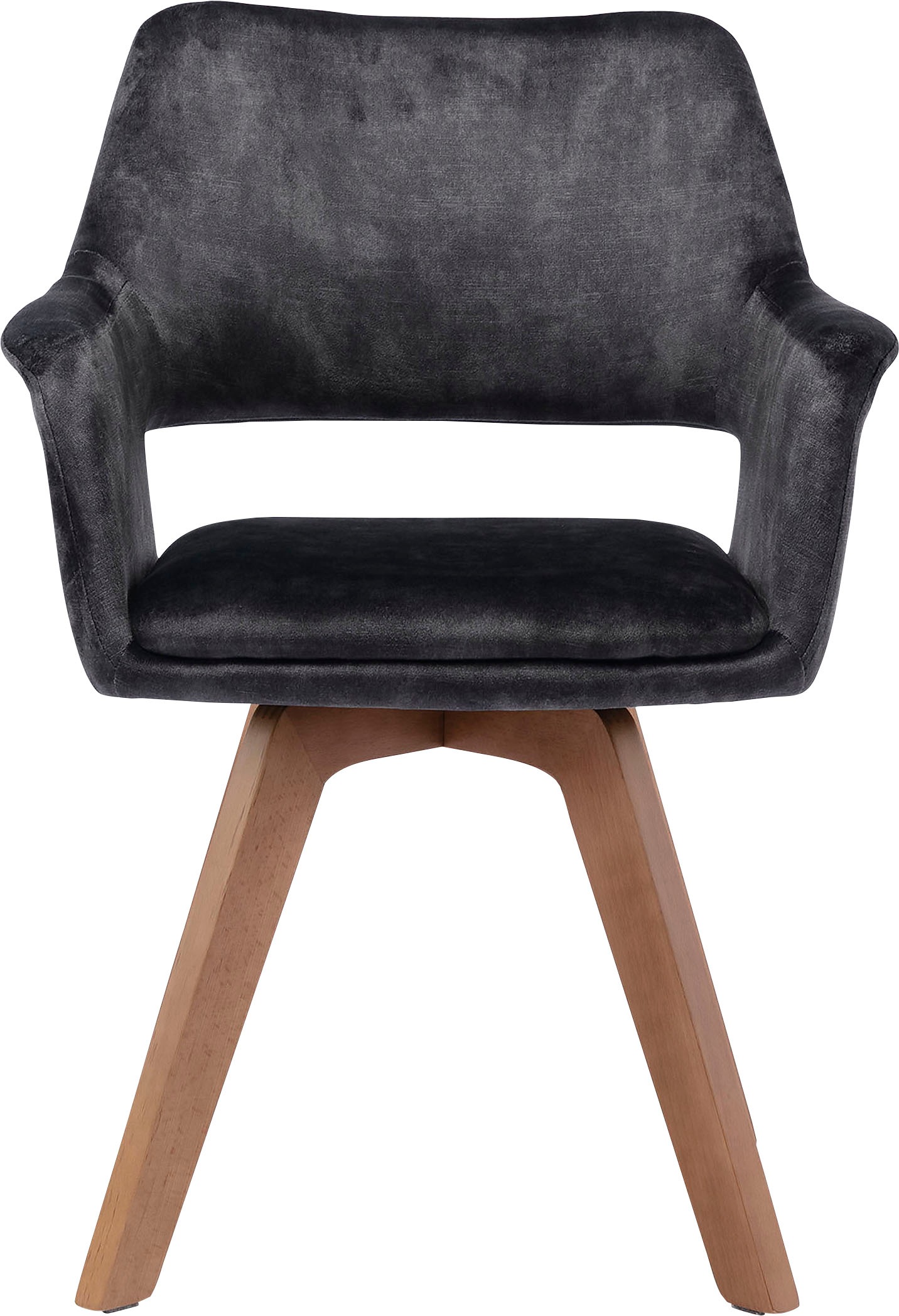 byLIVING Esszimmerstuhl »Klara«, (Set), 2 St., Samtstoff Velvet, 2er-Set, g günstig online kaufen