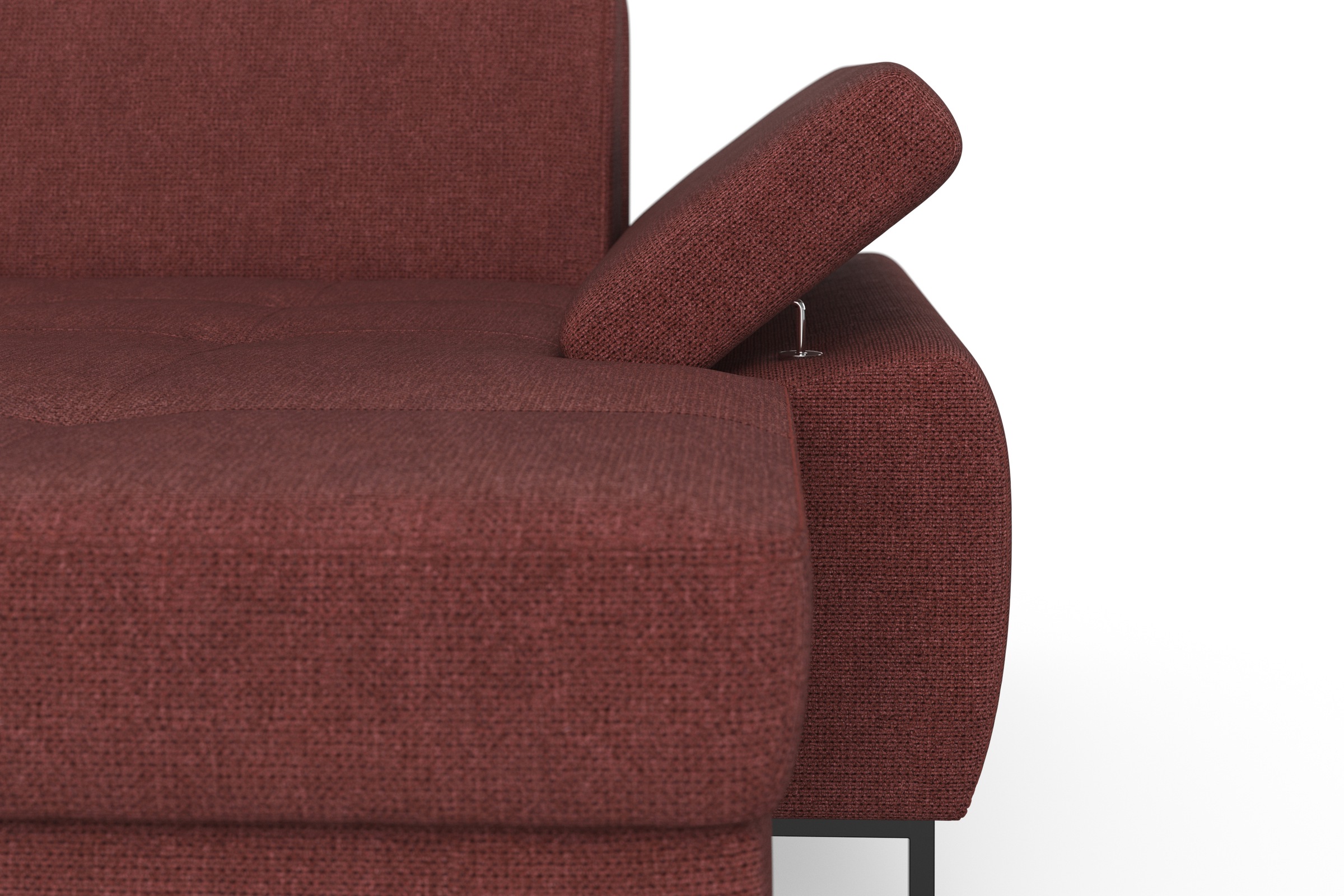 DOMO collection Wohnlandschaft »Capelo, komfortabel, klare Linien zeichnen dieses Design aus, U-Form«, mit Armteilverstellung, wahlweise mit Bettfunktion, Federkern