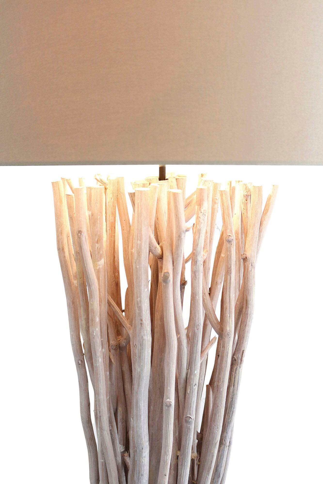 SalesFever Stehlampe »Easton«, 1 flammig, Leuchtmittel E27 | ohne Leuchtmittel, handgefertigt, mit Leinenschirm